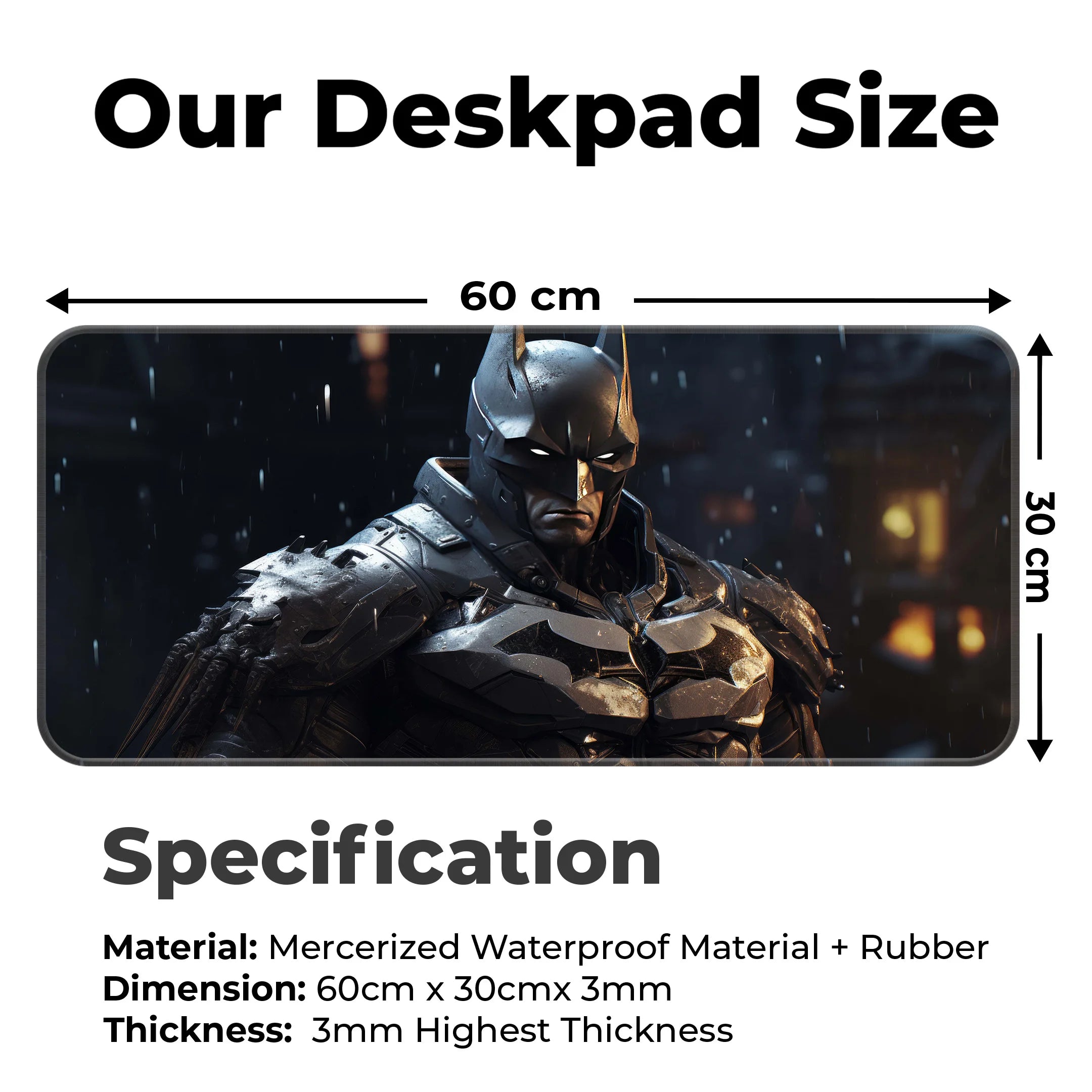 Batman Dark Knight Tactical Deskmat