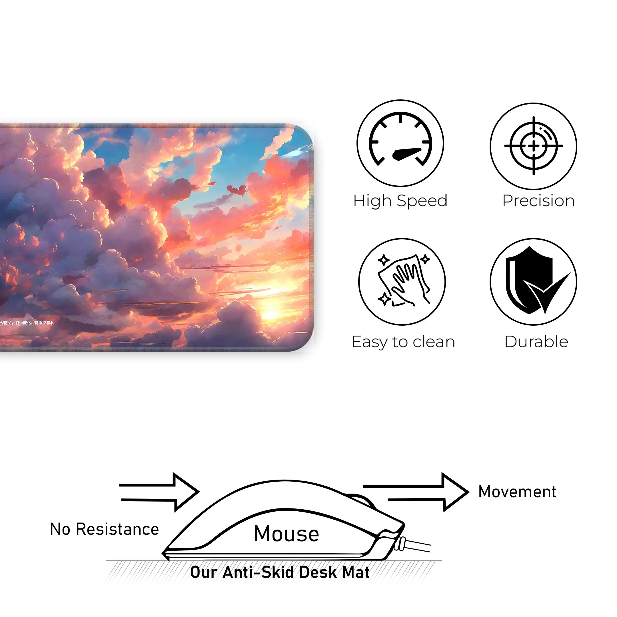 Cloudy Hues Deskmat