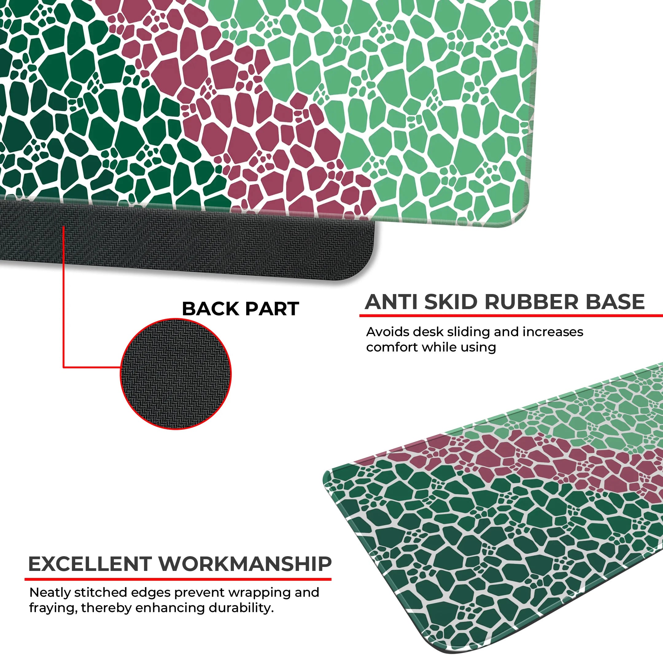 Rock pattern Deskmat