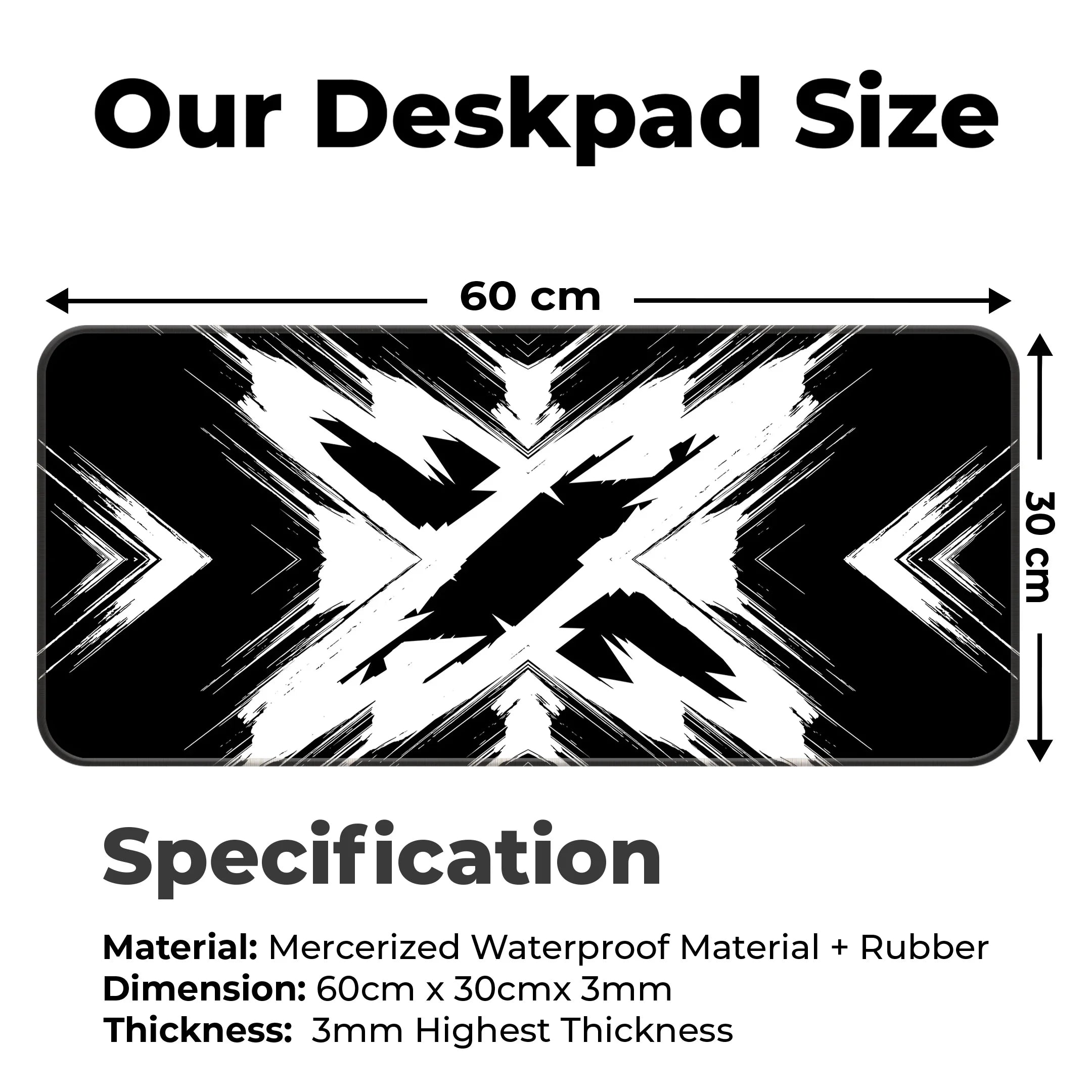 X Design Desk Mat