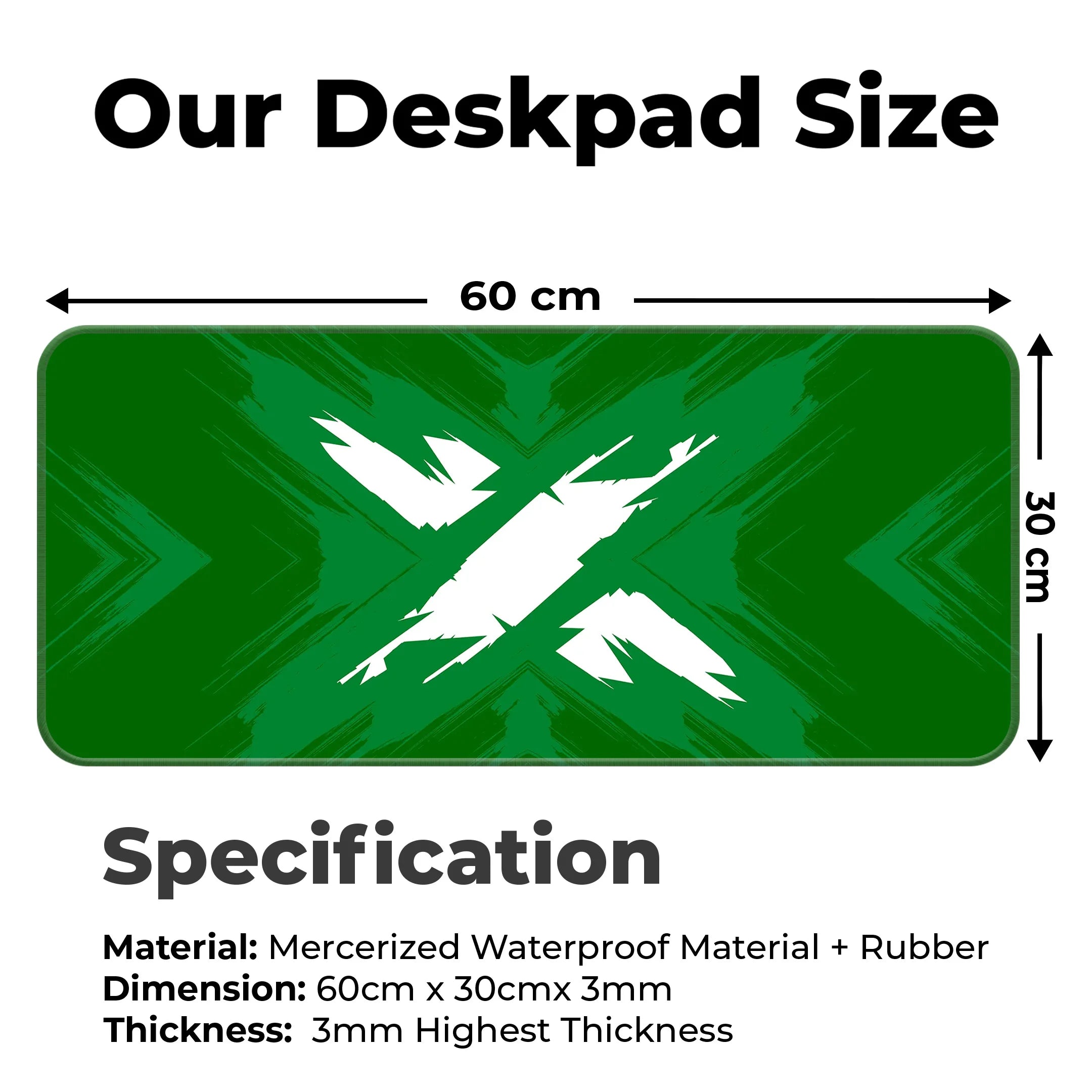 X Design Desk Mat