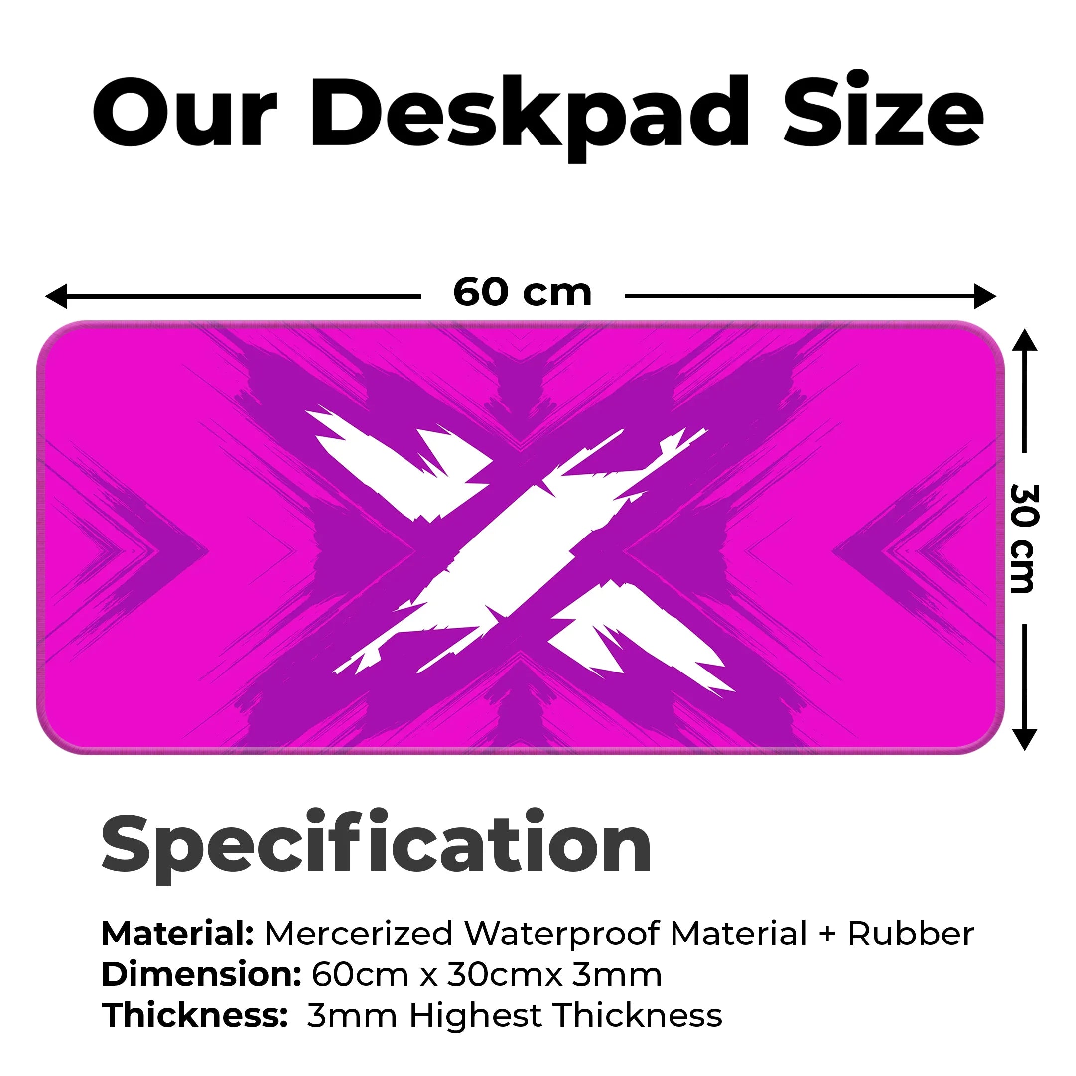 X Design Desk Mat