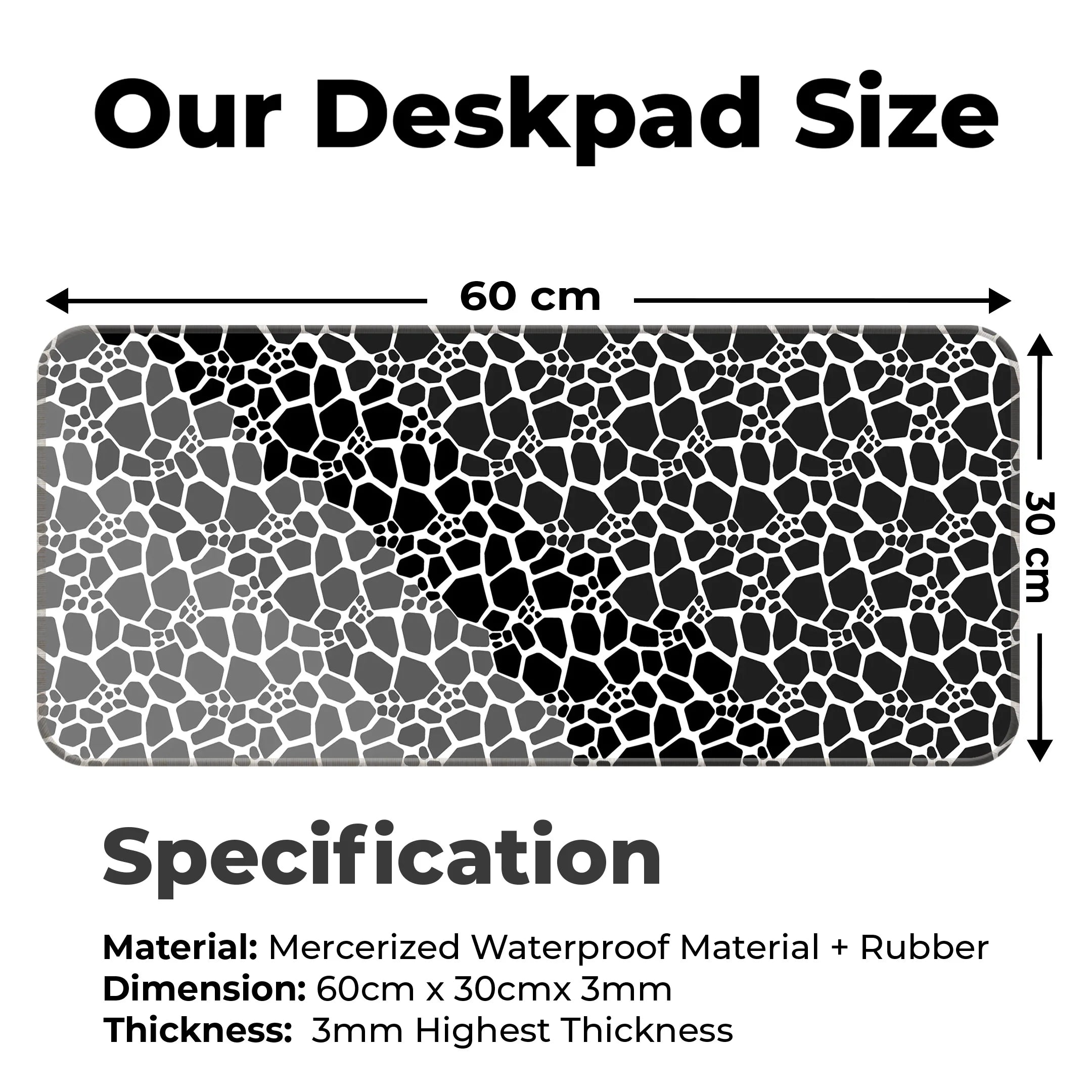 Marble Design Desk Mat