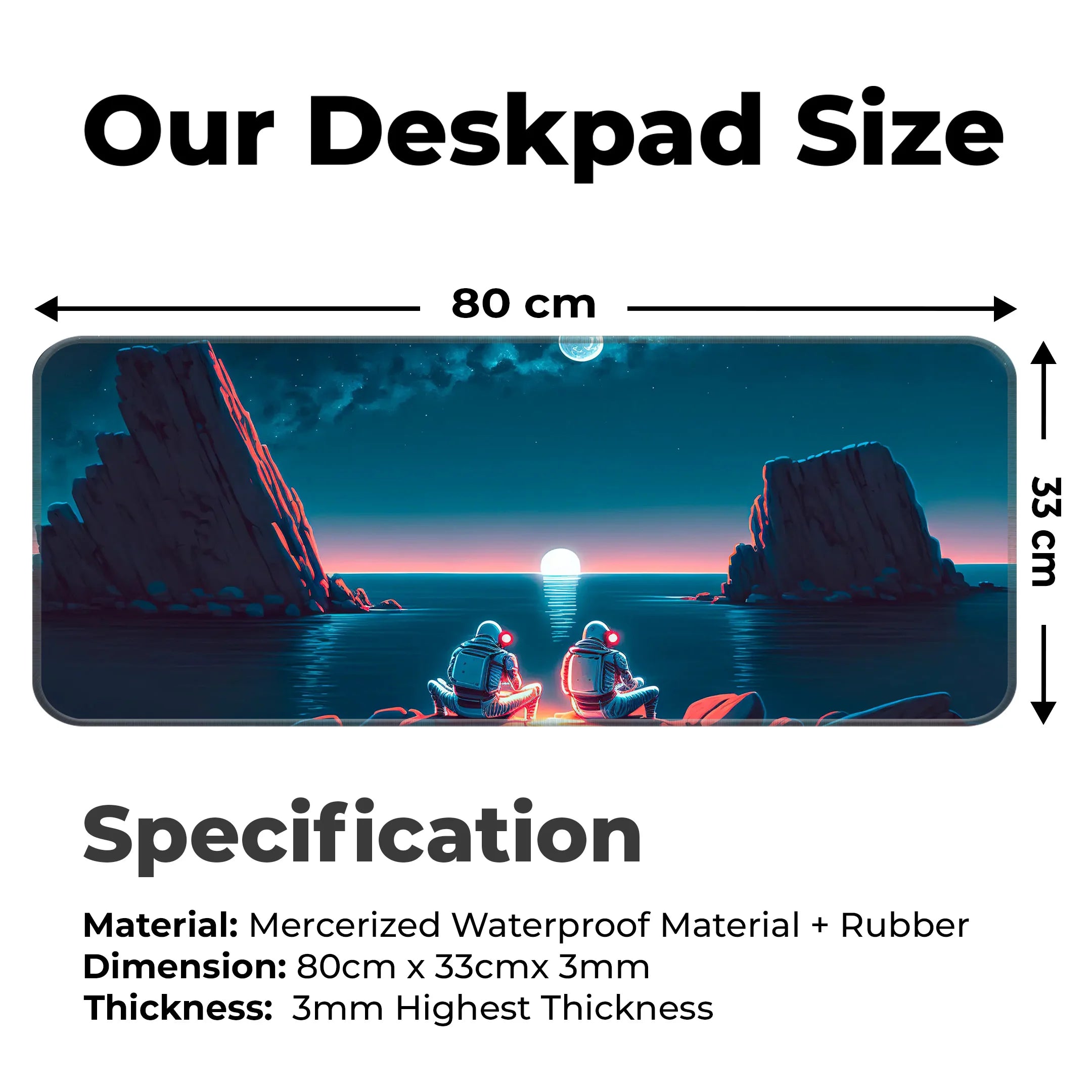 Astonauts Rocks Deskmat