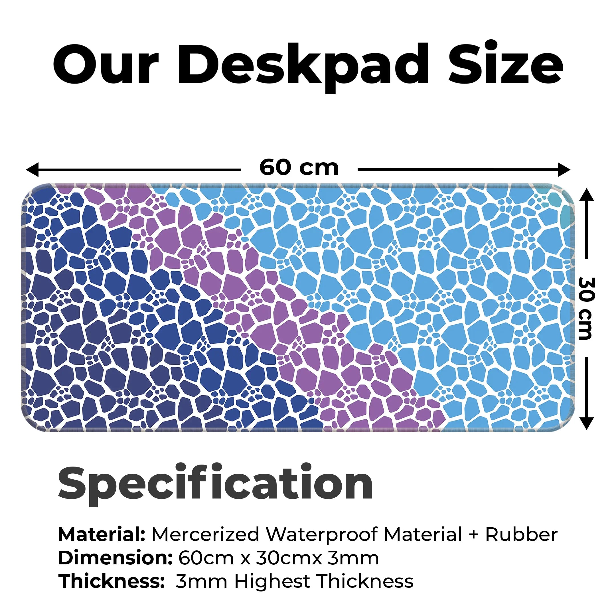 Marble Design Desk Mat