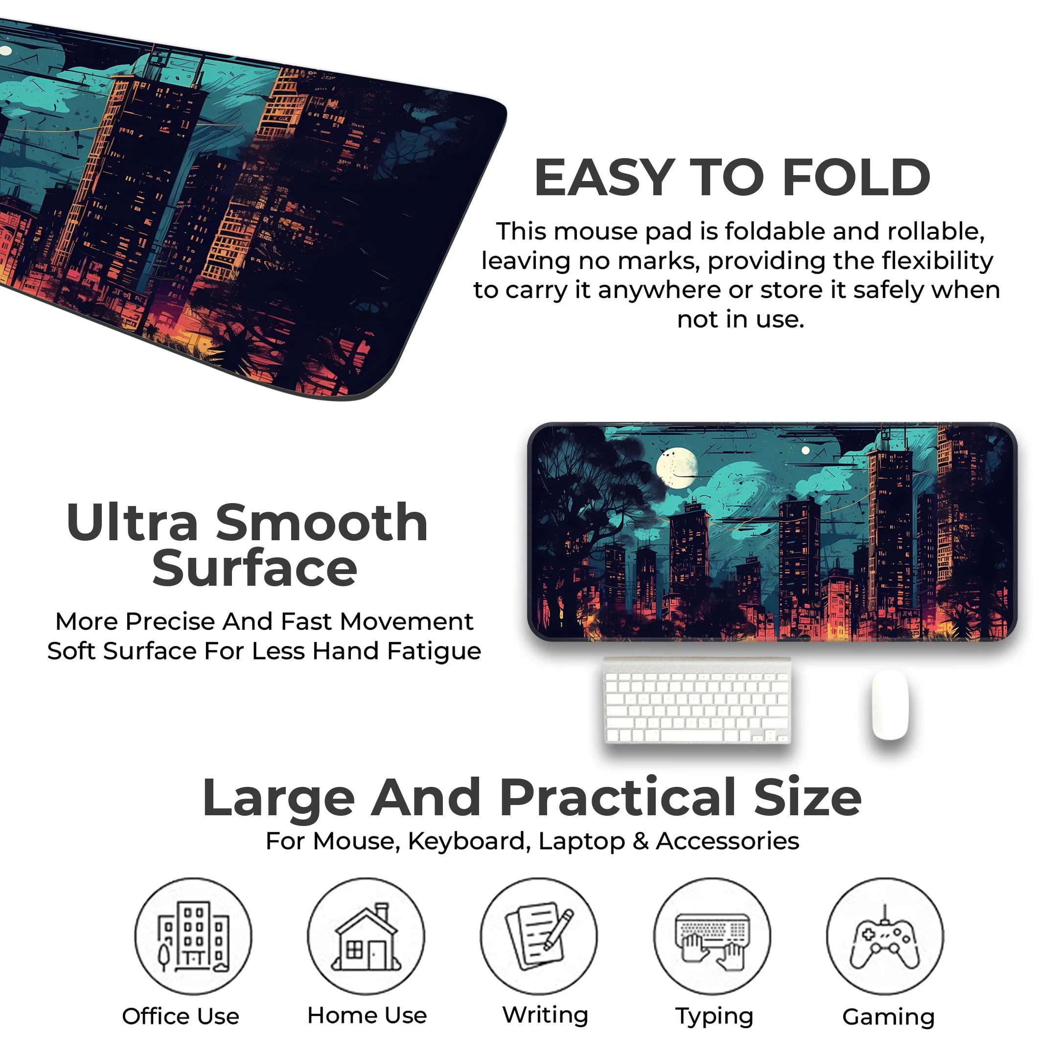 Night City Deskmat