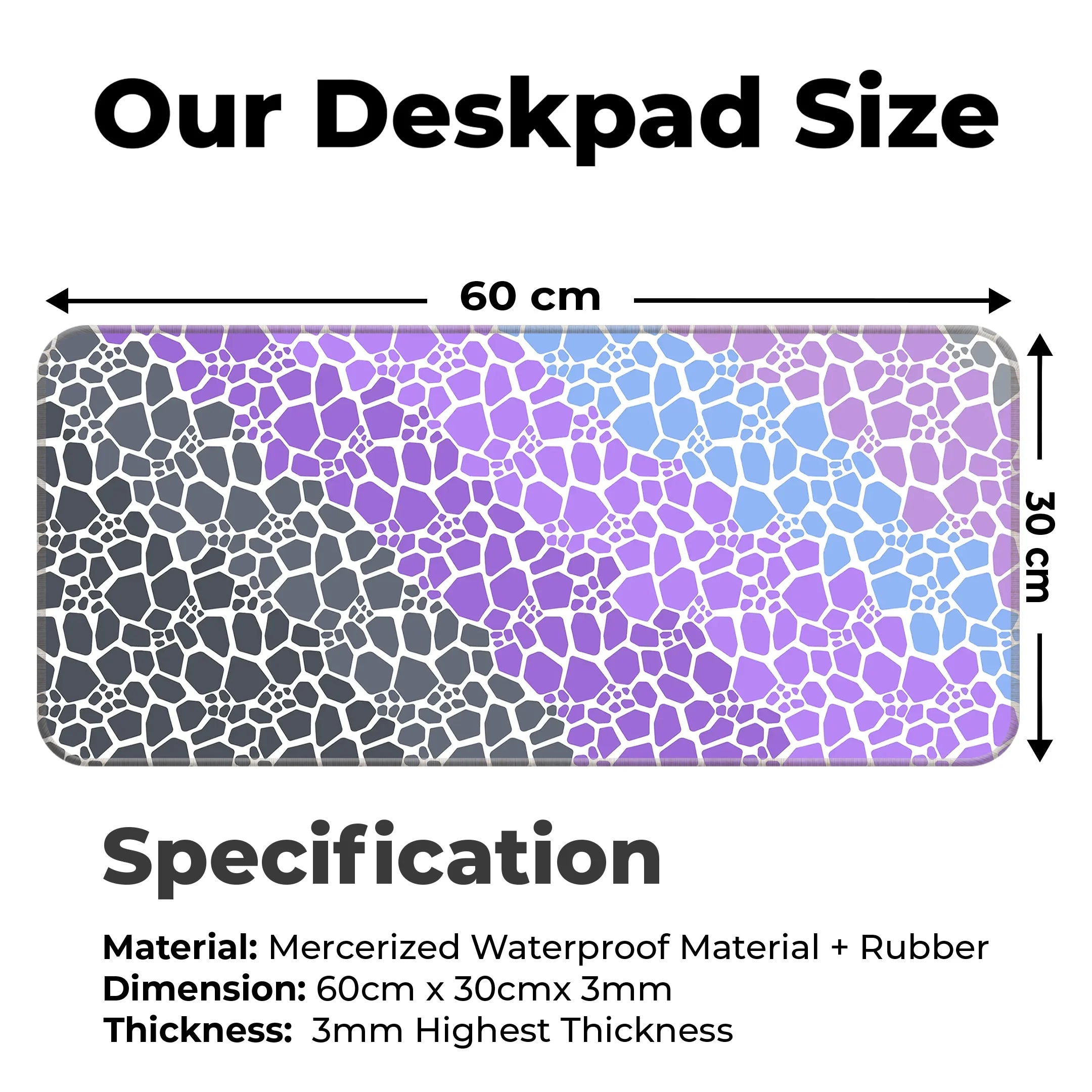 Marble Design Desk Mat