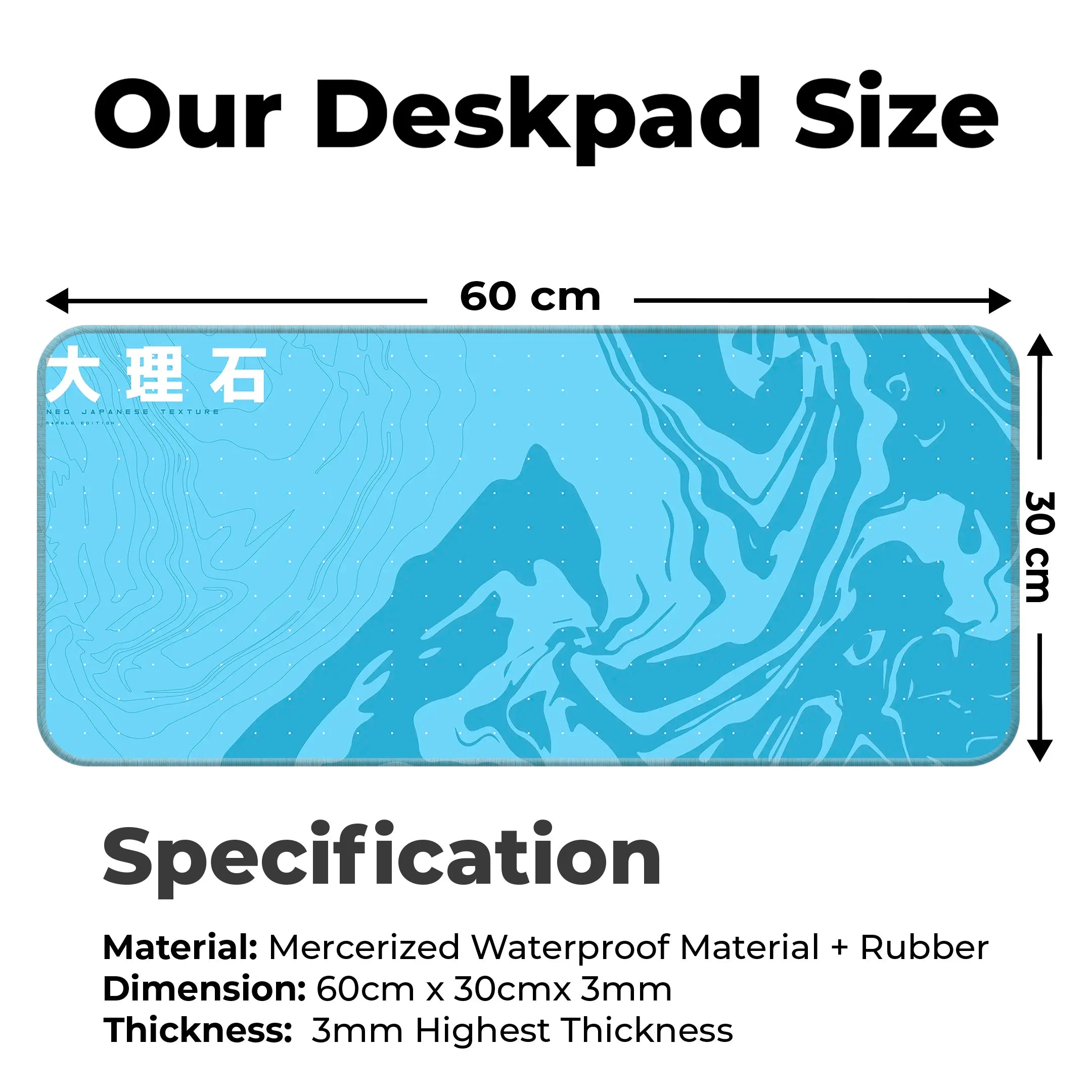 Japanese Texture Design Desk Mat