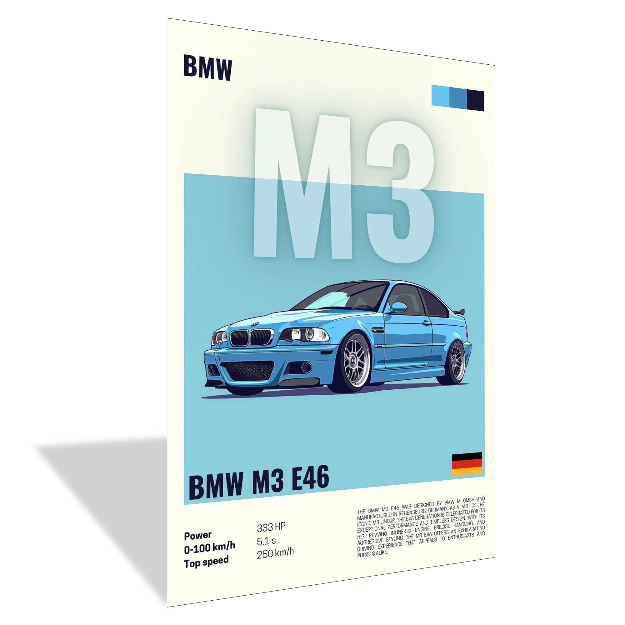 BMW M3 E46 Poster