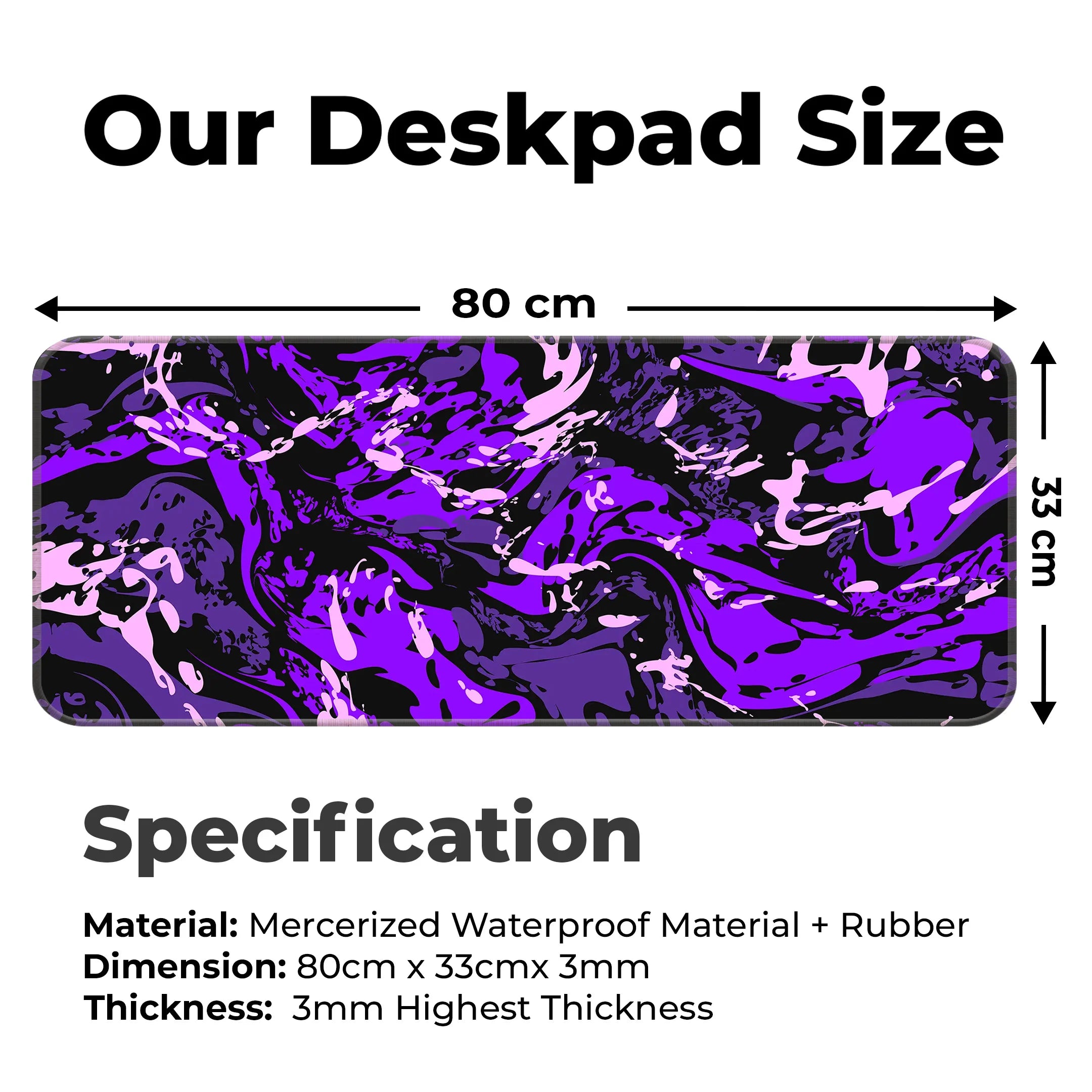 Marble theme Design Desk Mat