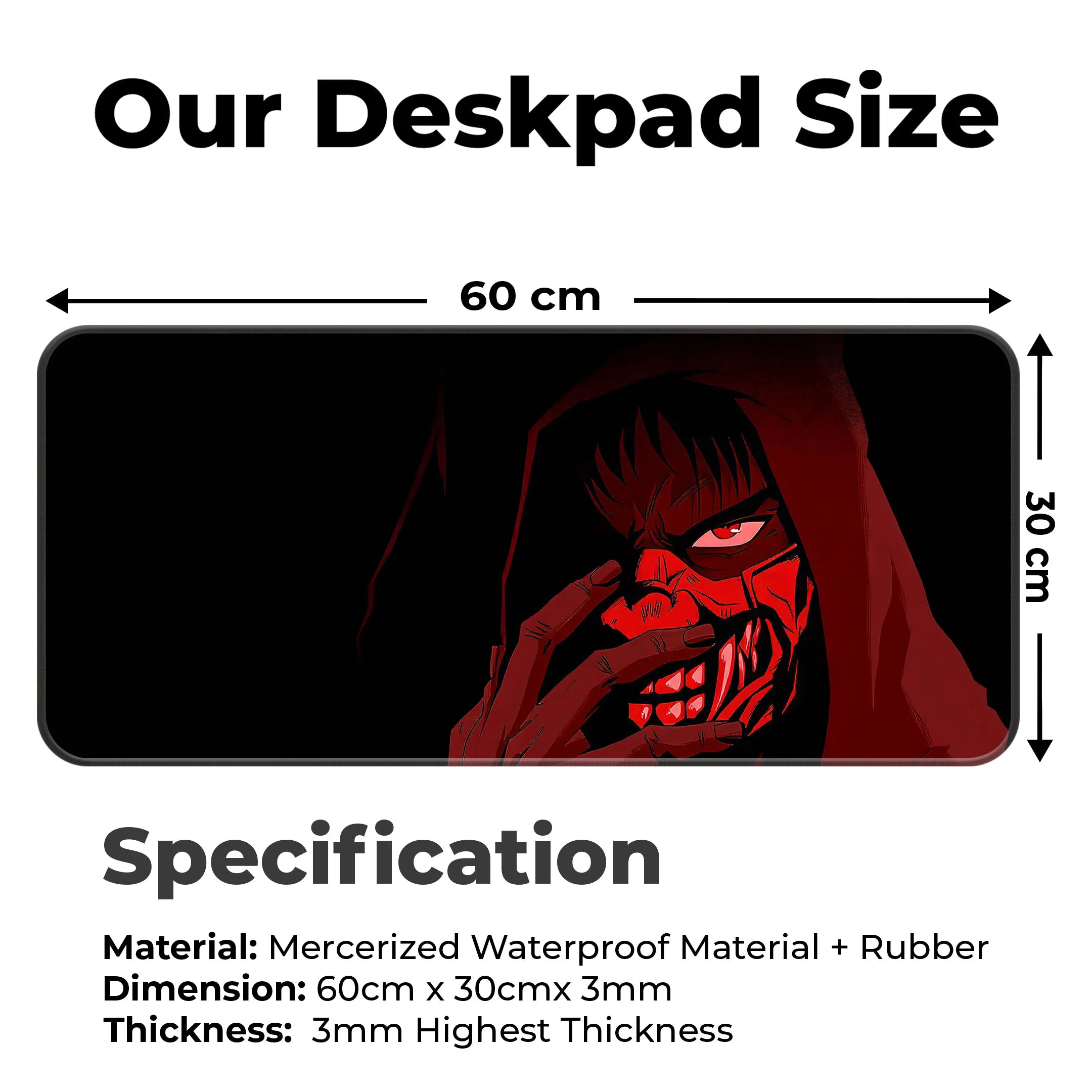 Demon Mask Warrior Deskmat