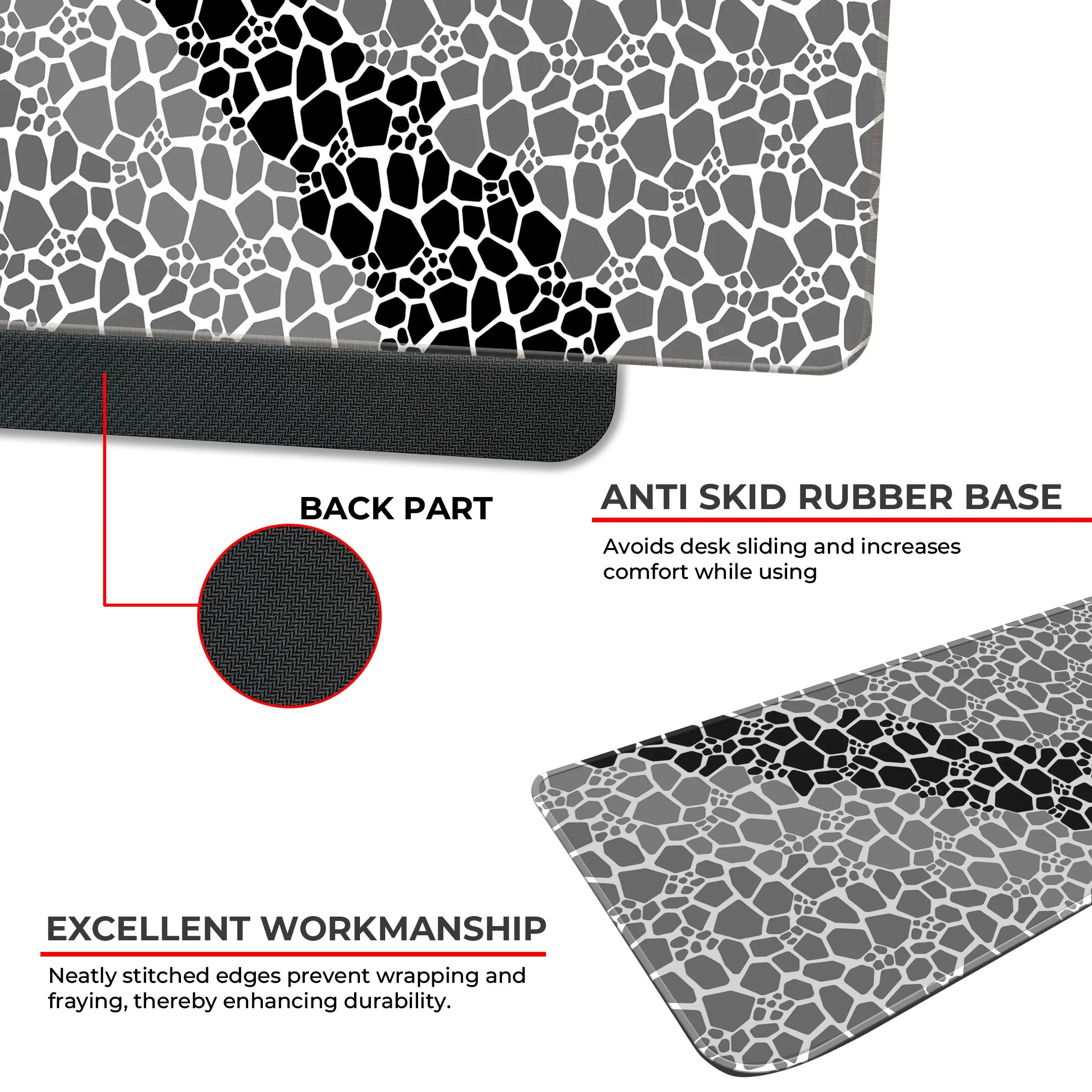 Rock pattern Deskmat