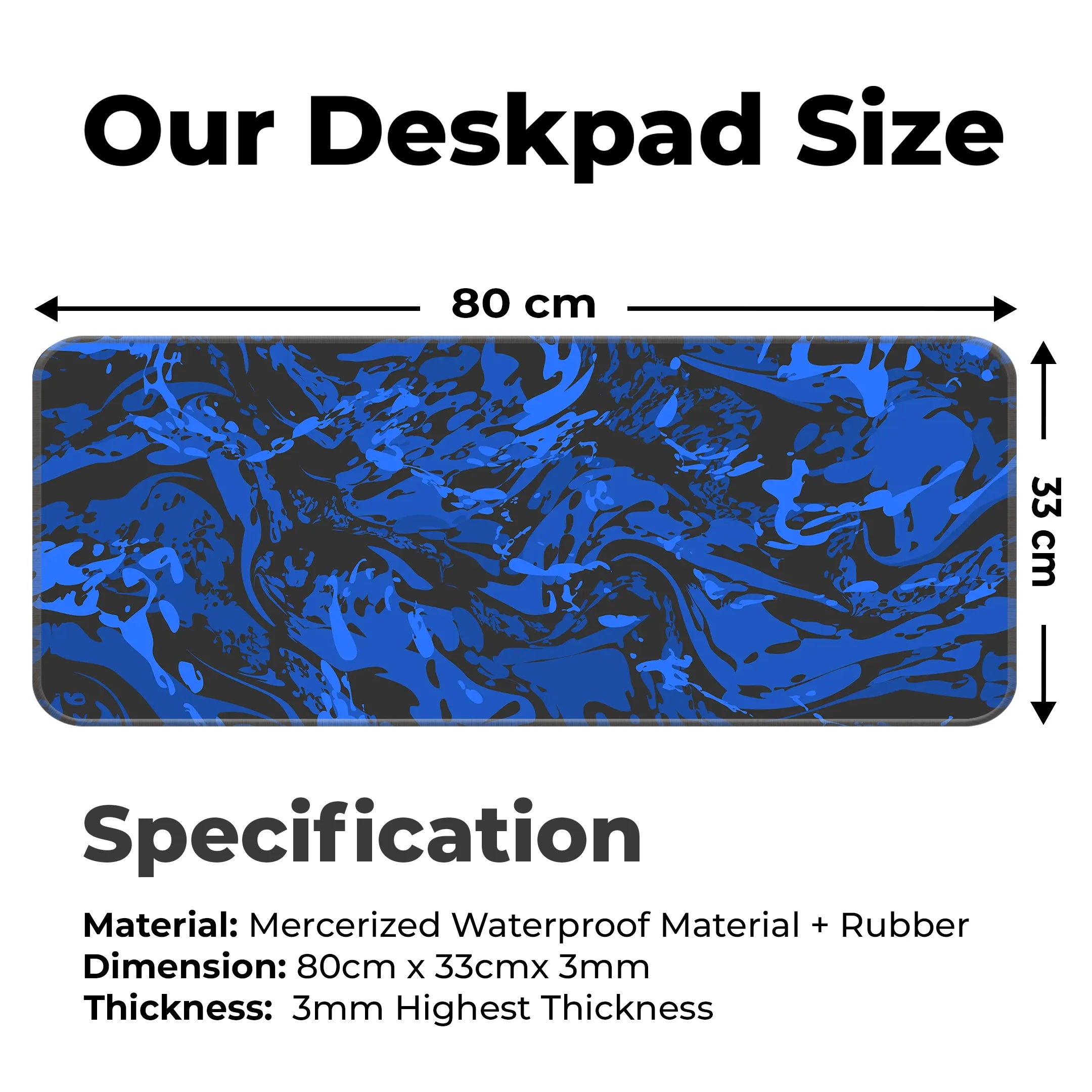 Marble theme Design Desk Mat