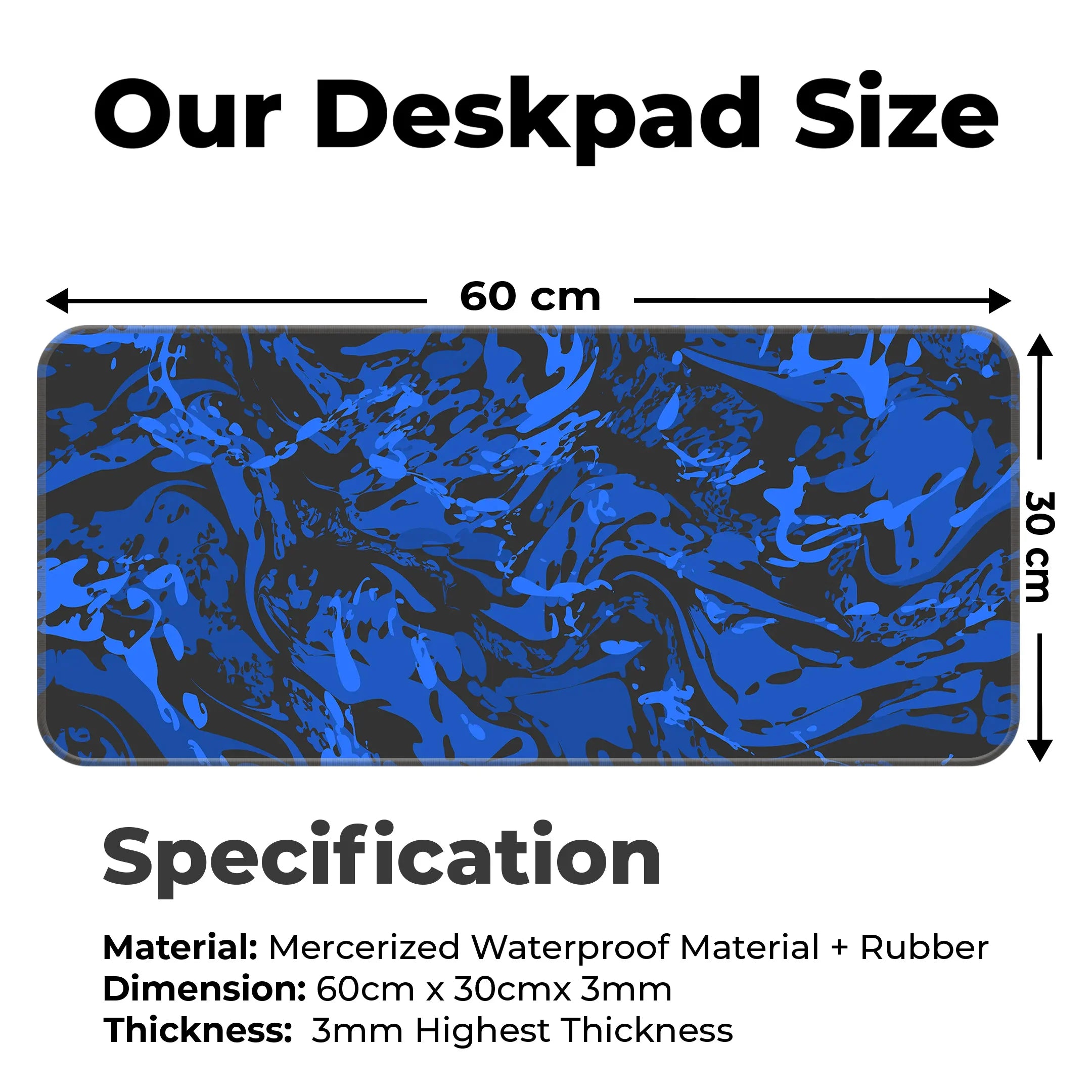 Marble theme Design Desk Mat