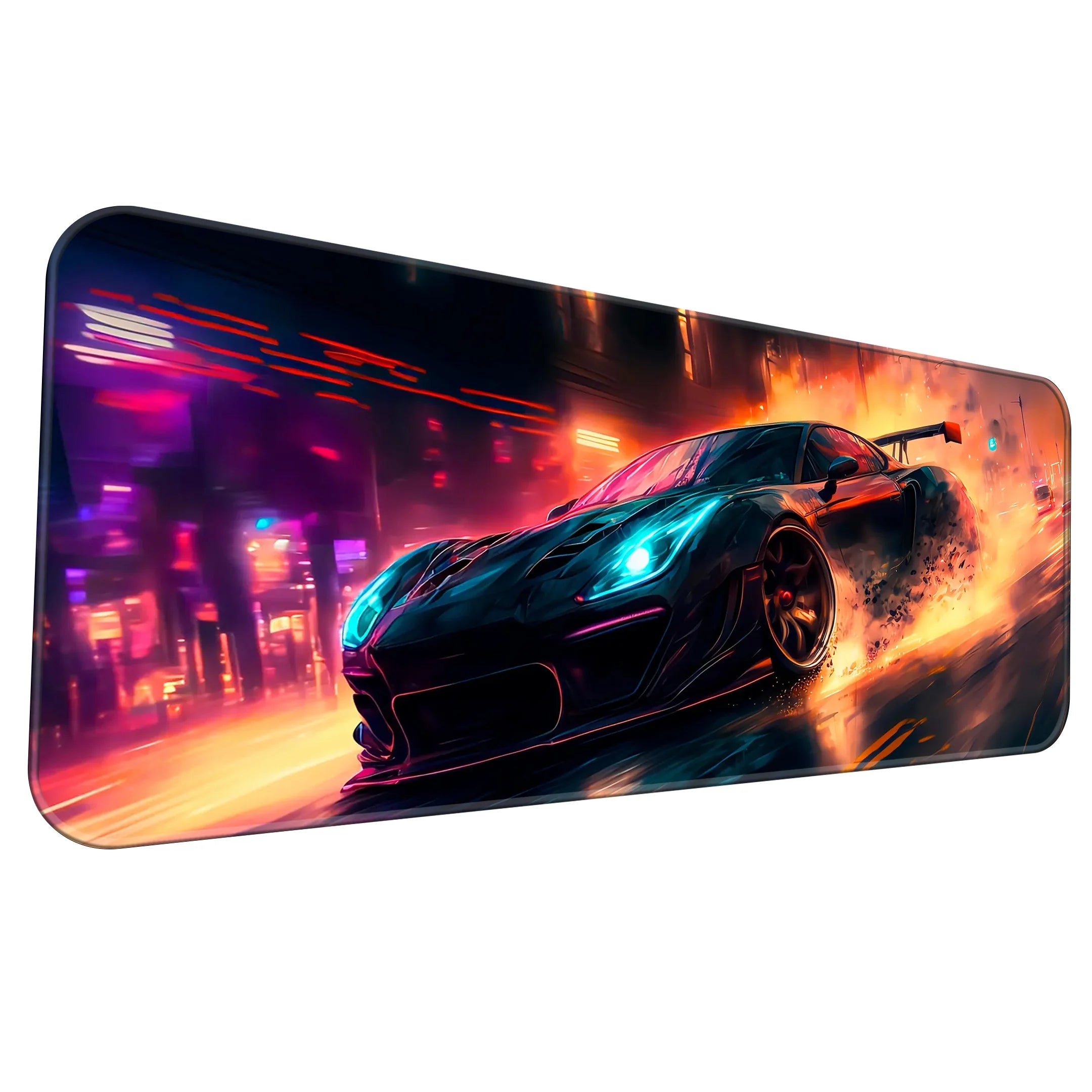 Amazing Car Drifting Design Desk Mat