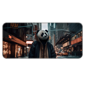 Panda in the hood Deskmat