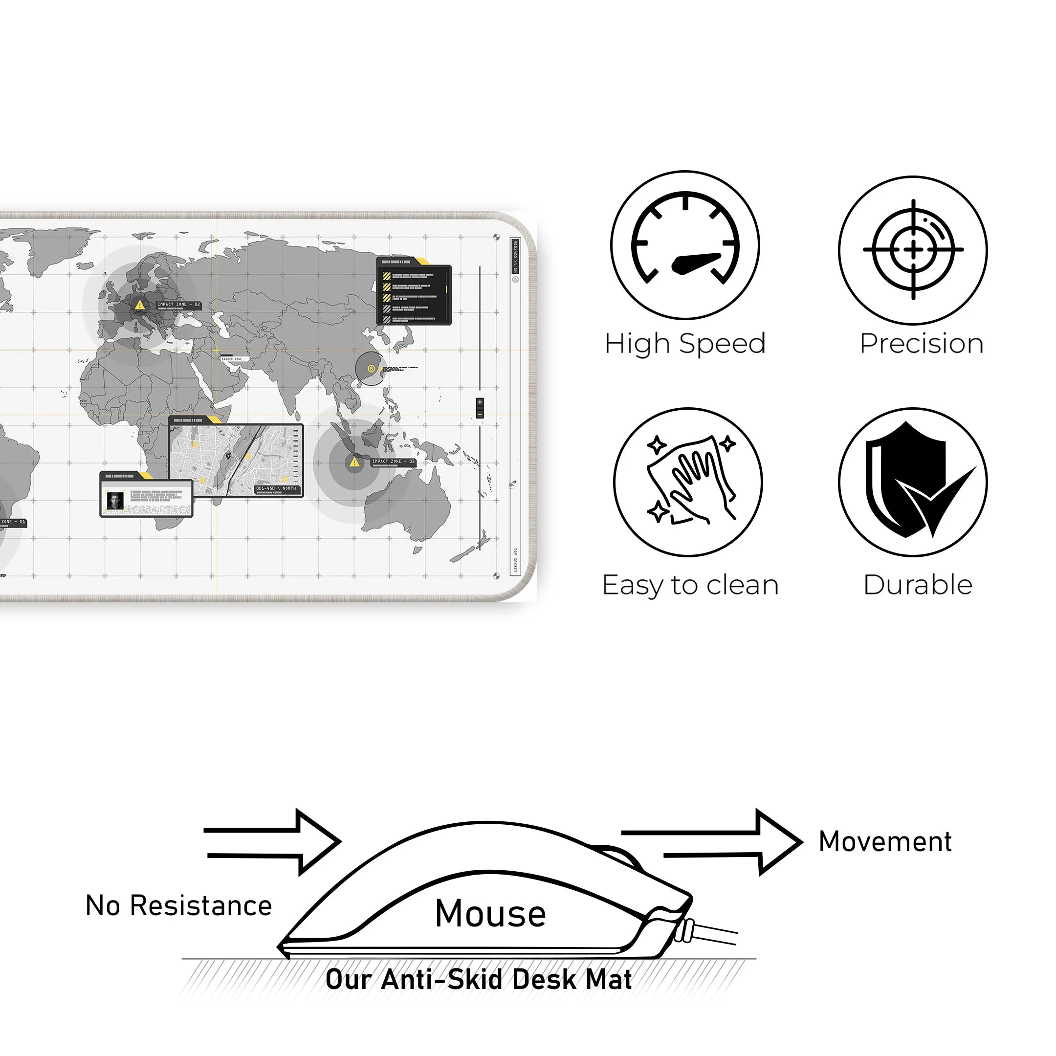 World Map Deskmat