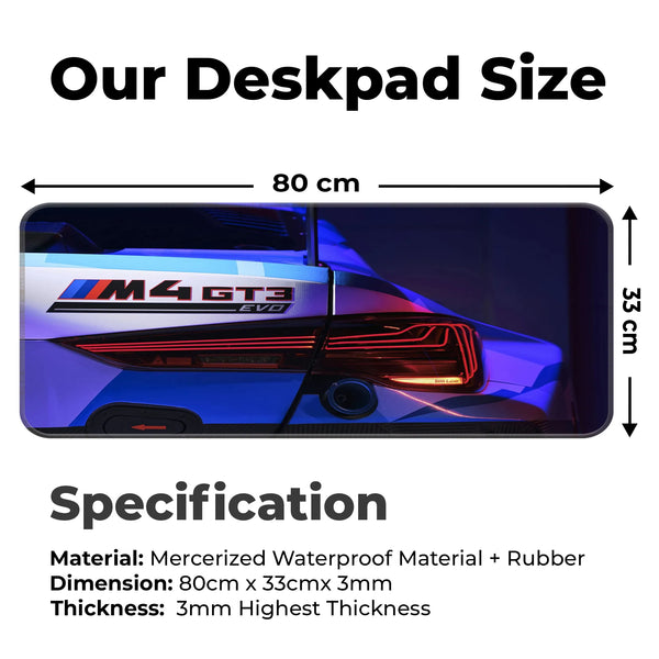 BMW M4 GT3 EVO Rear Light Detail Deskmat