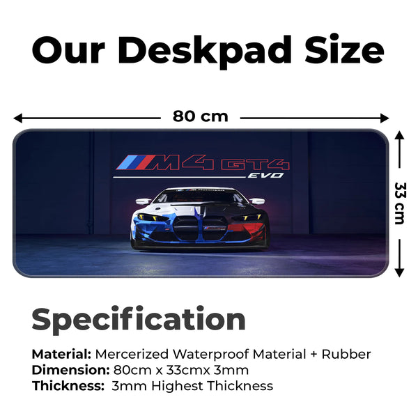BMW M4 GT4 EVO Motorsport Deskmat