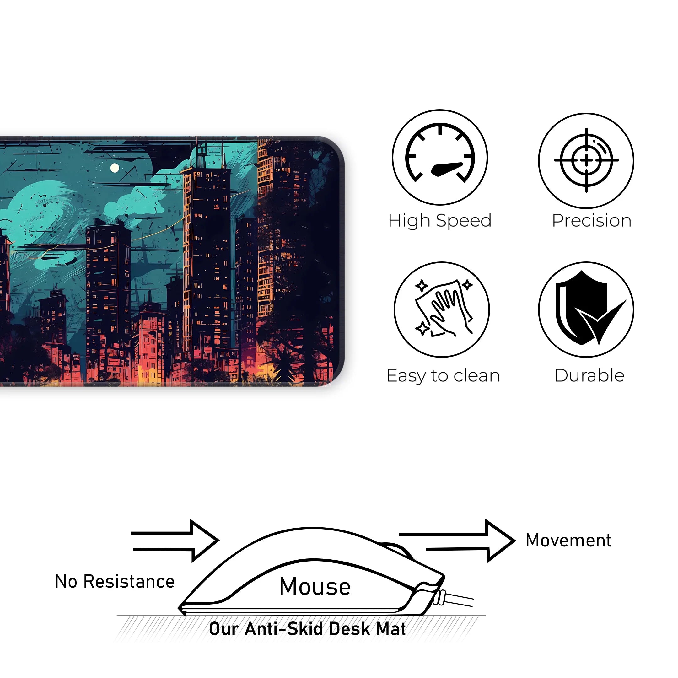 Night City Deskmat