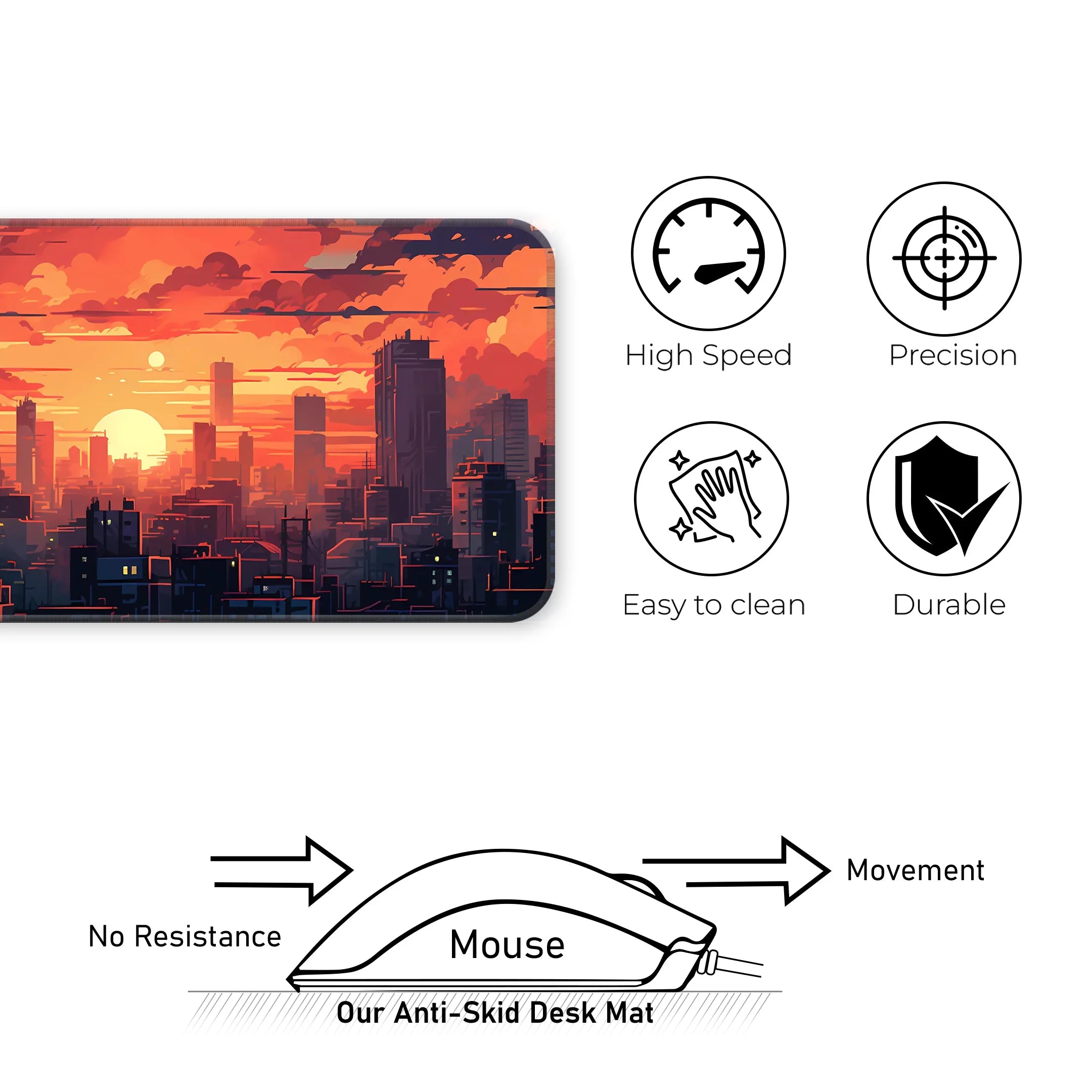 Night City Deskmat