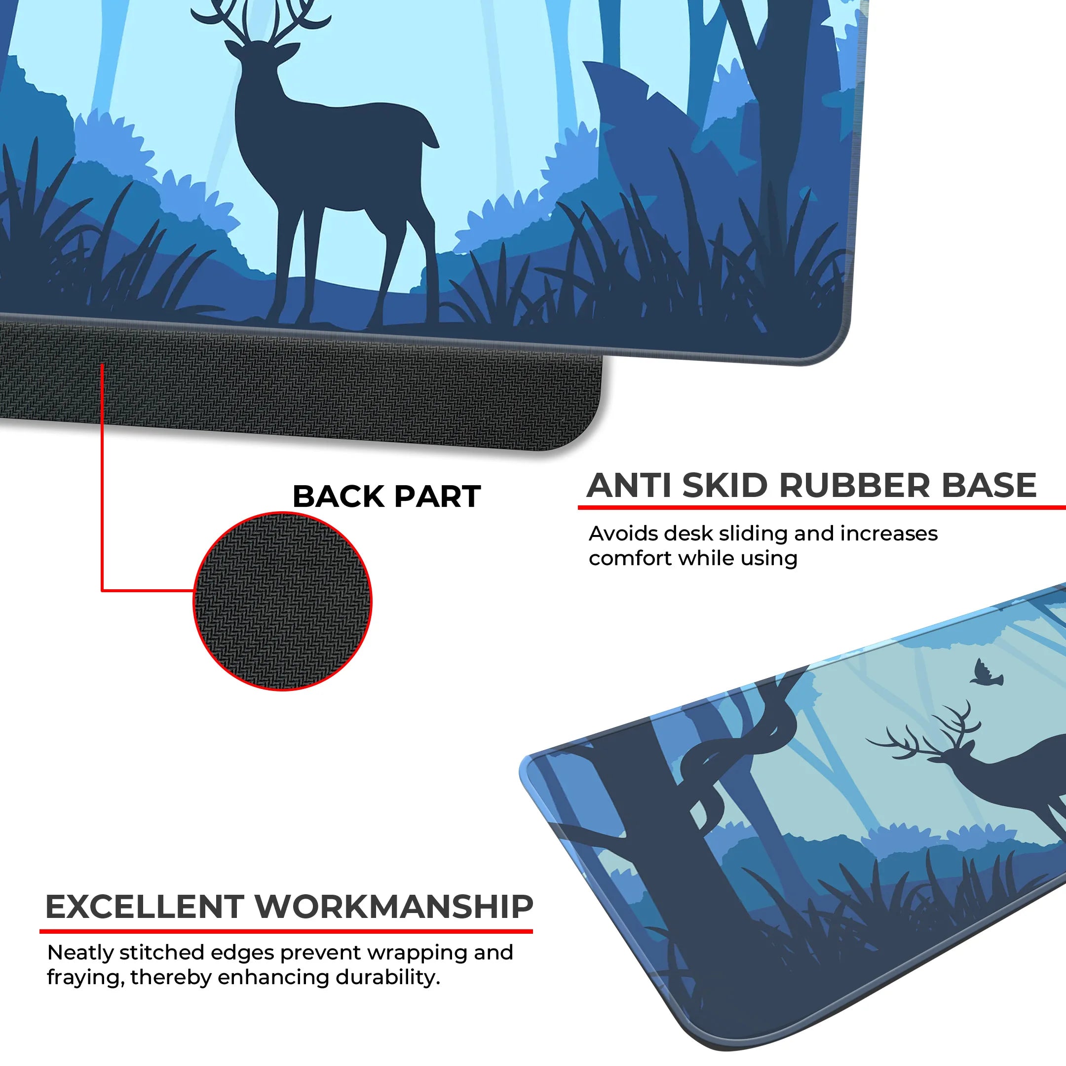 Moonlit Deer Deskmat