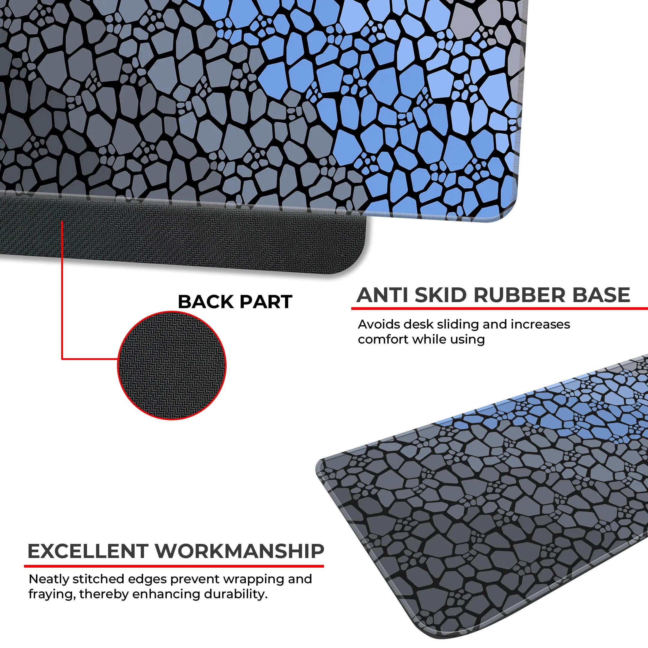 Rock pattern Deskmat