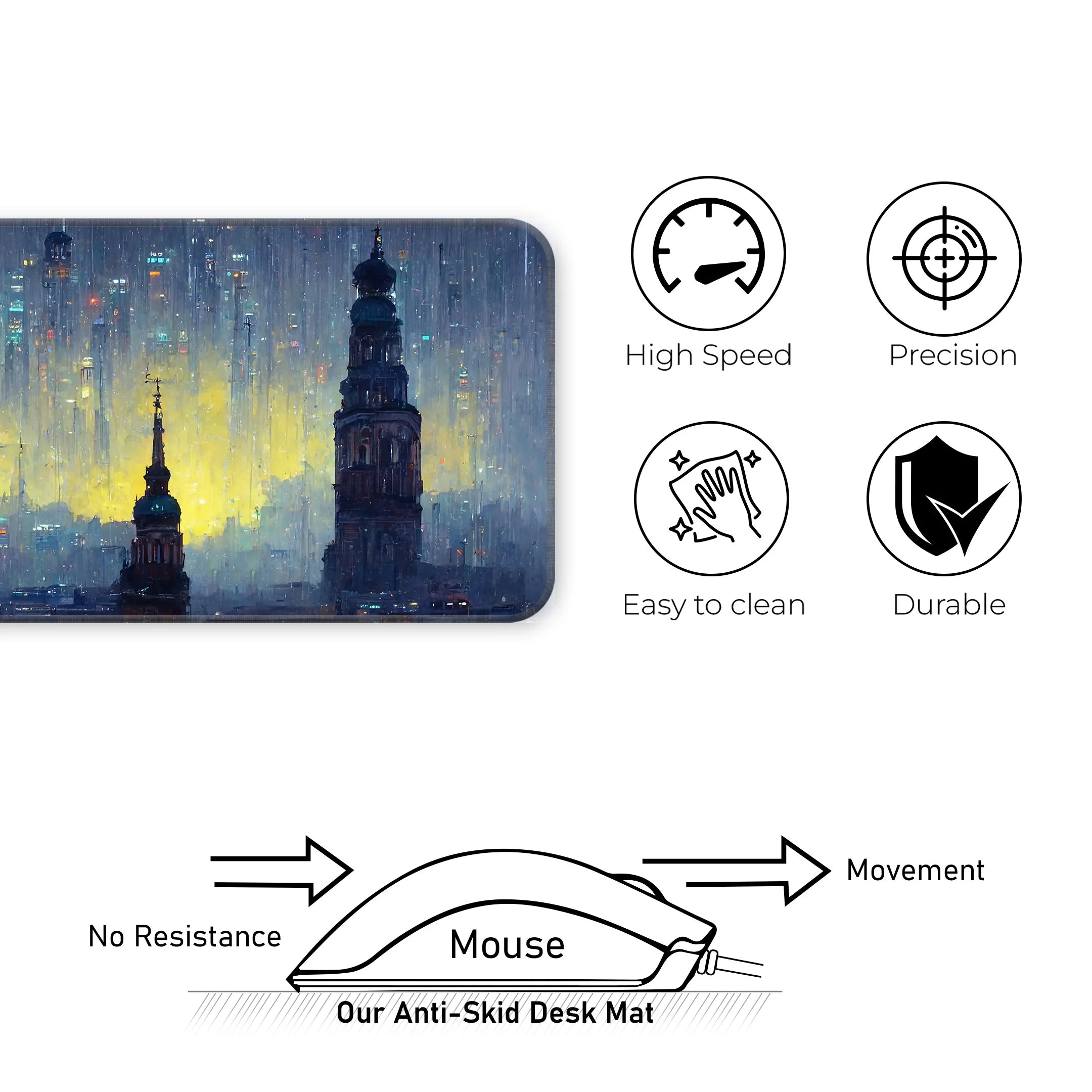 Night City Deskmat