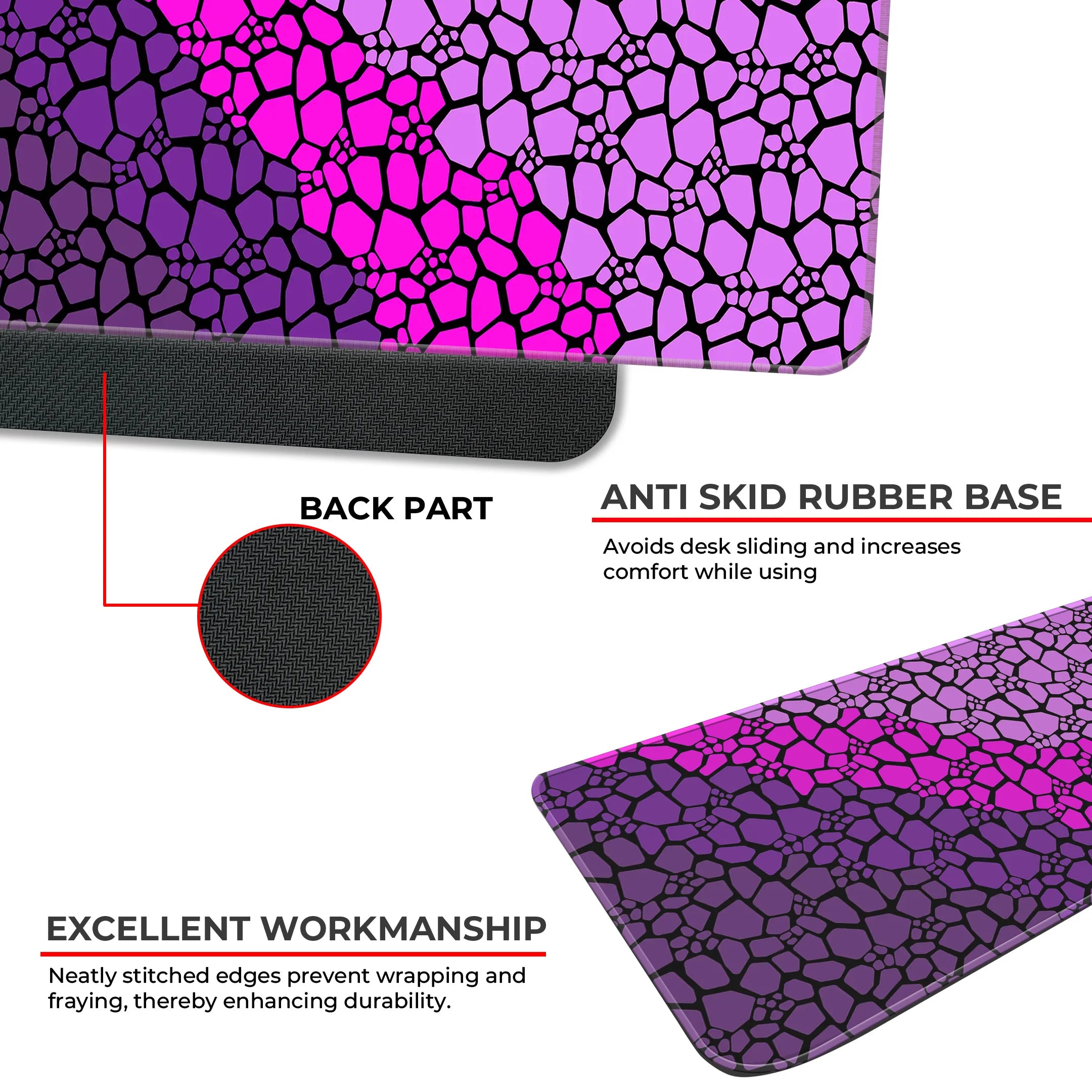 Rock pattern Deskmat