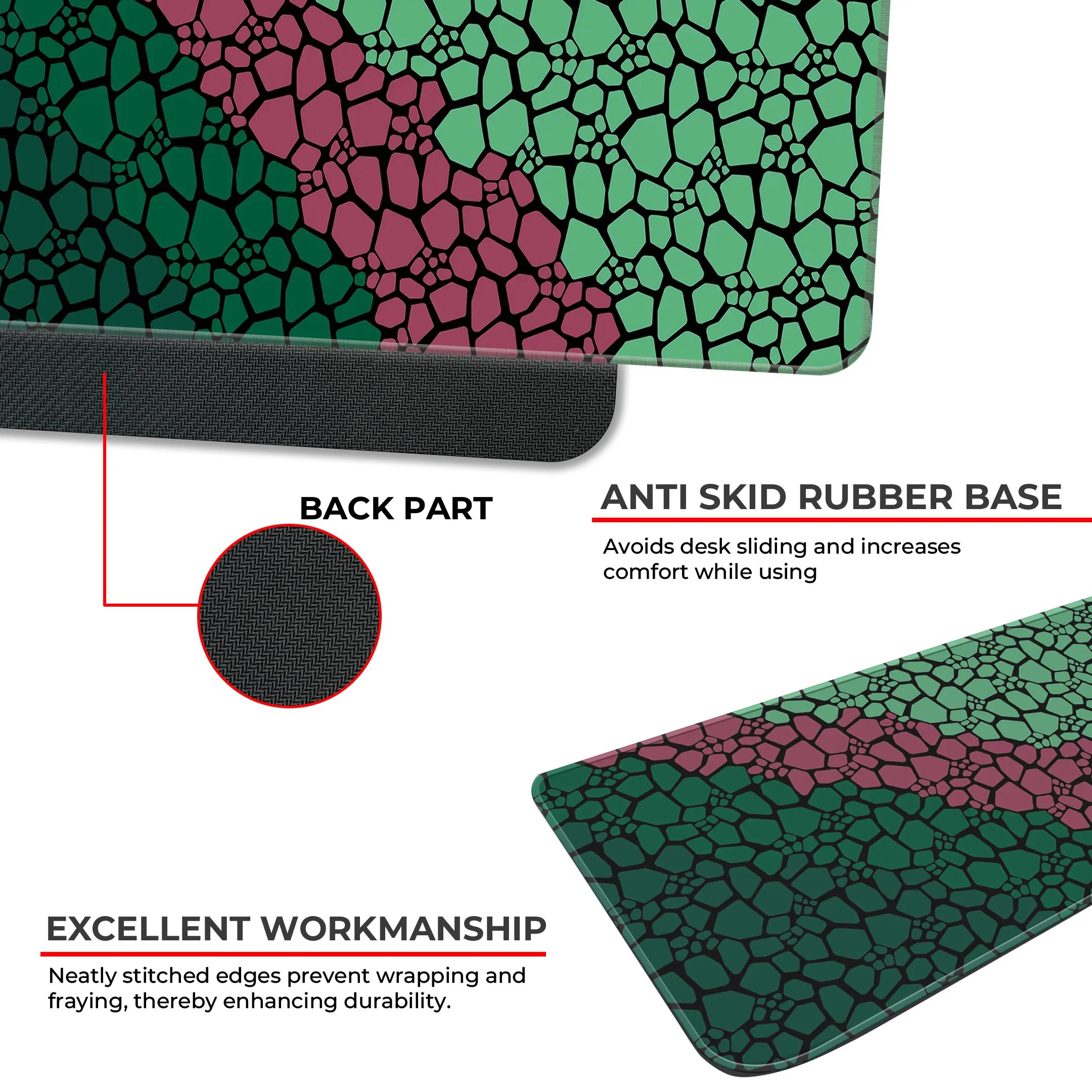 Rock pattern Deskmat