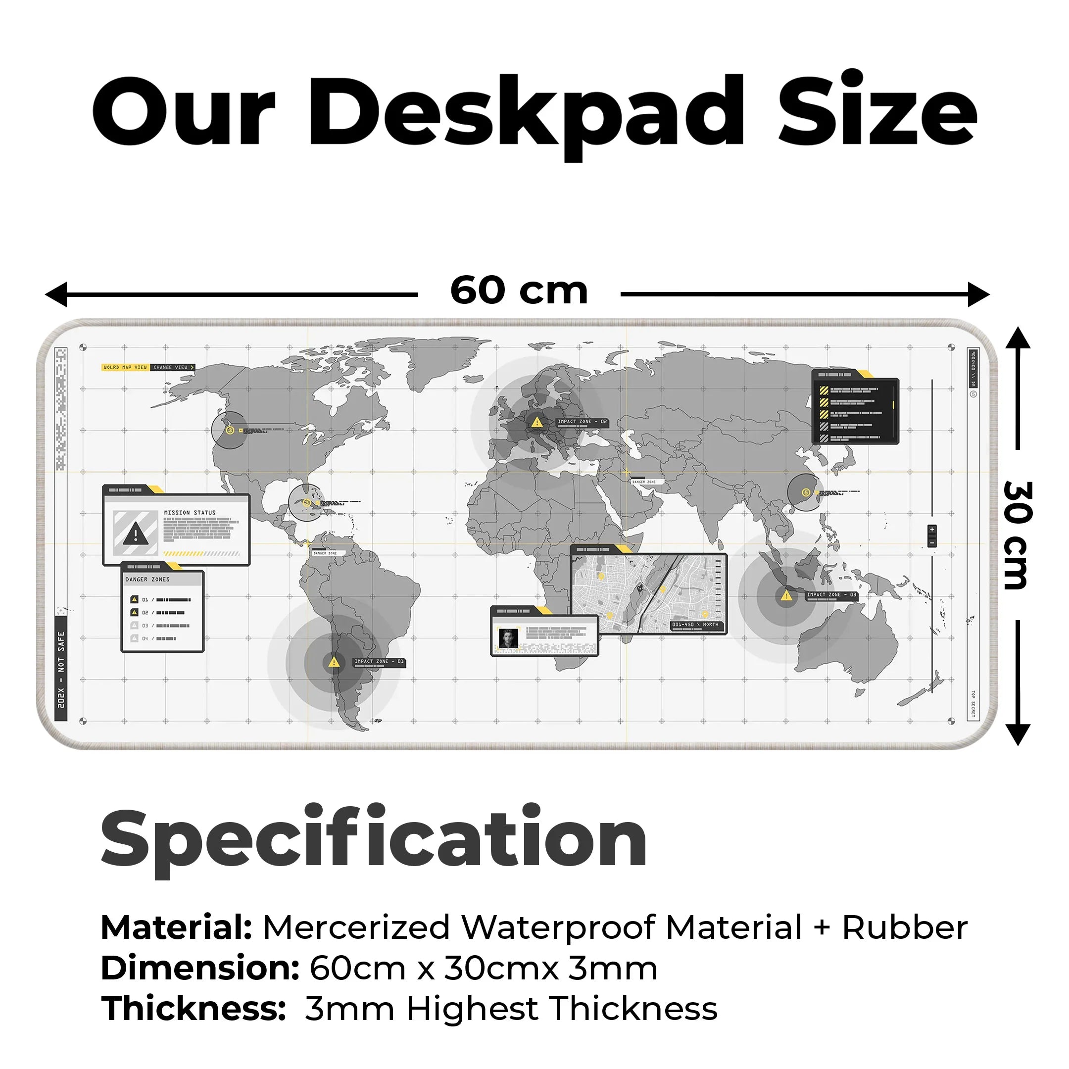 World Map Deskmat