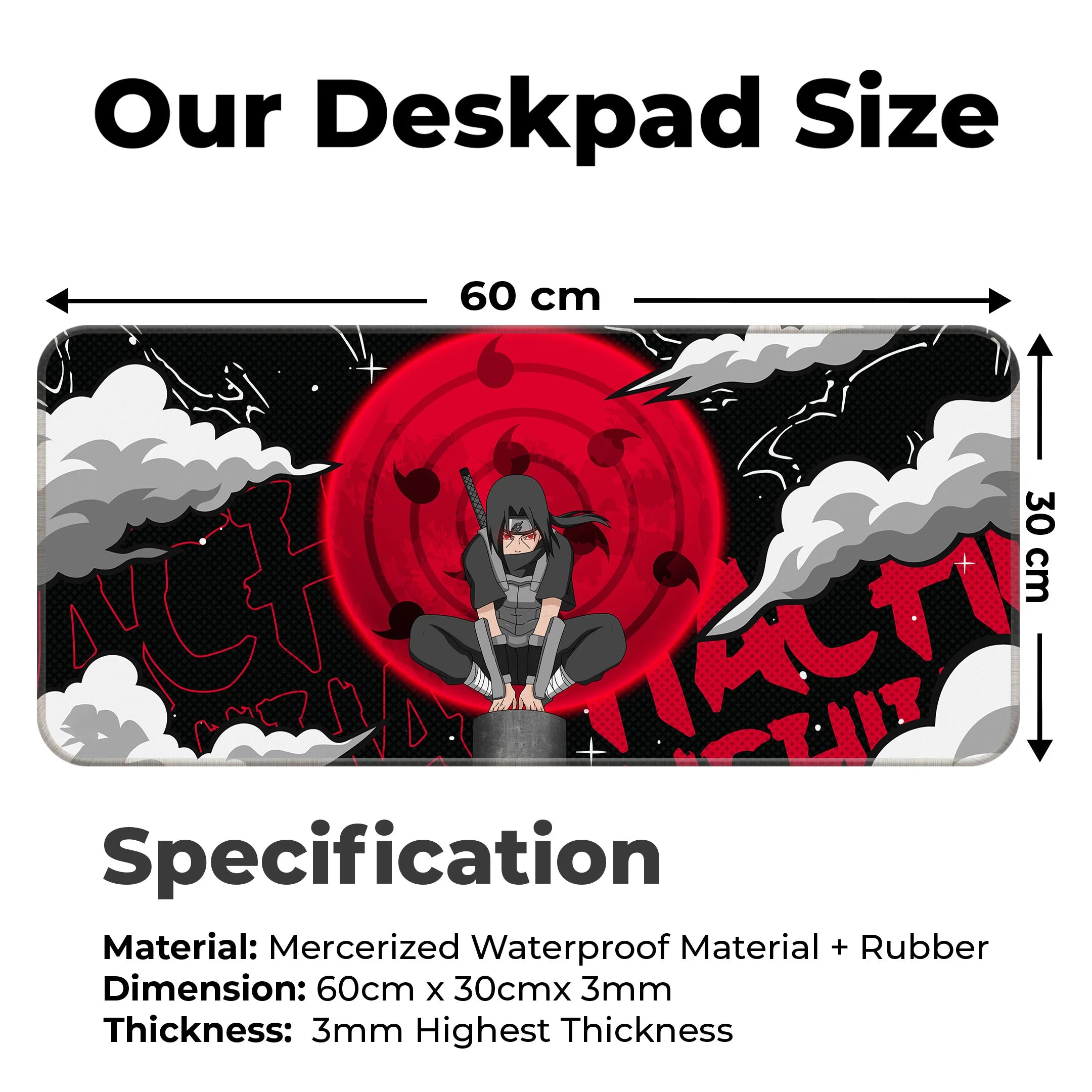 Itachi Uchiha Sharingan Deskmat