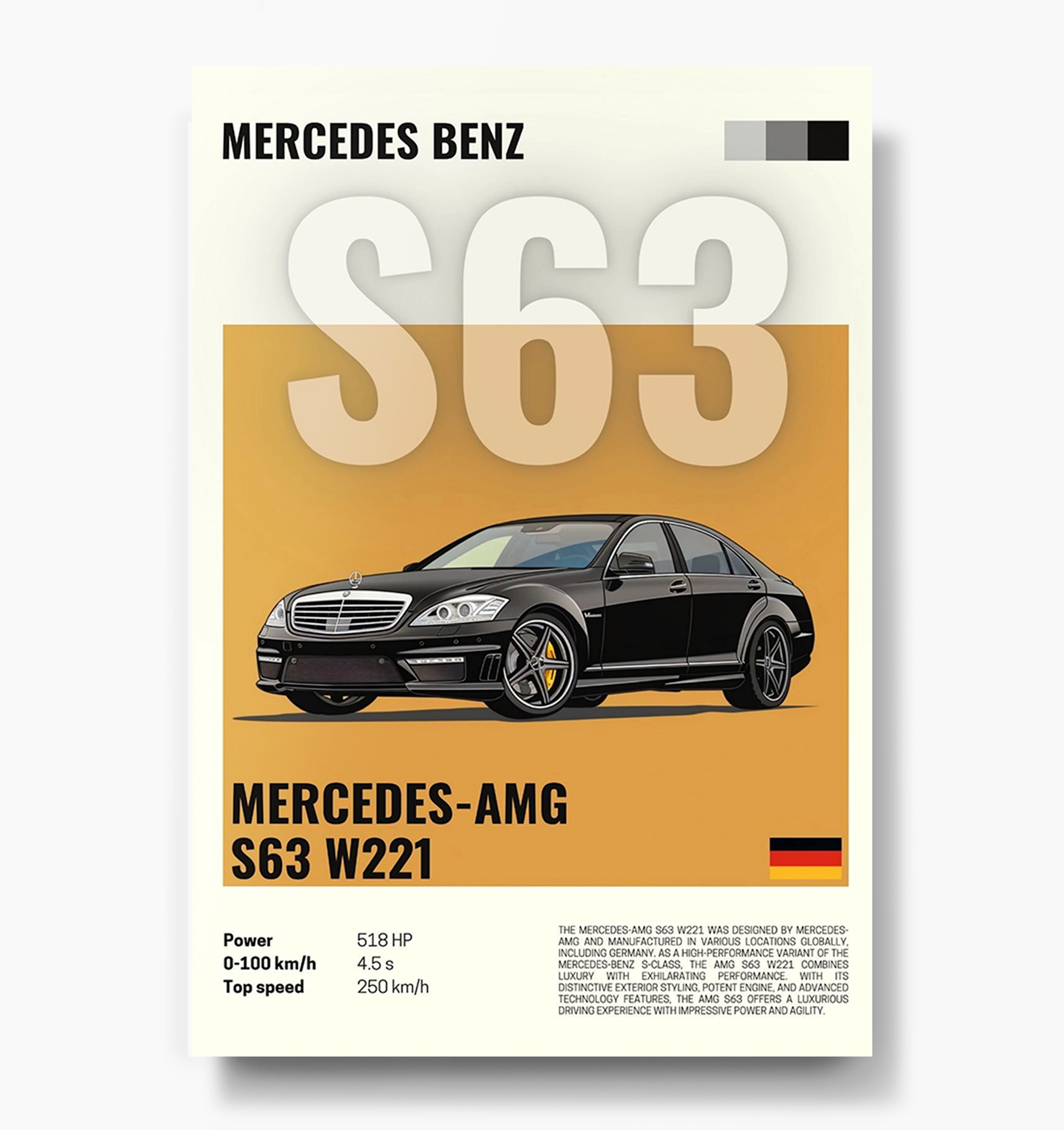 Mercedes-AMG S63 W221 Poster