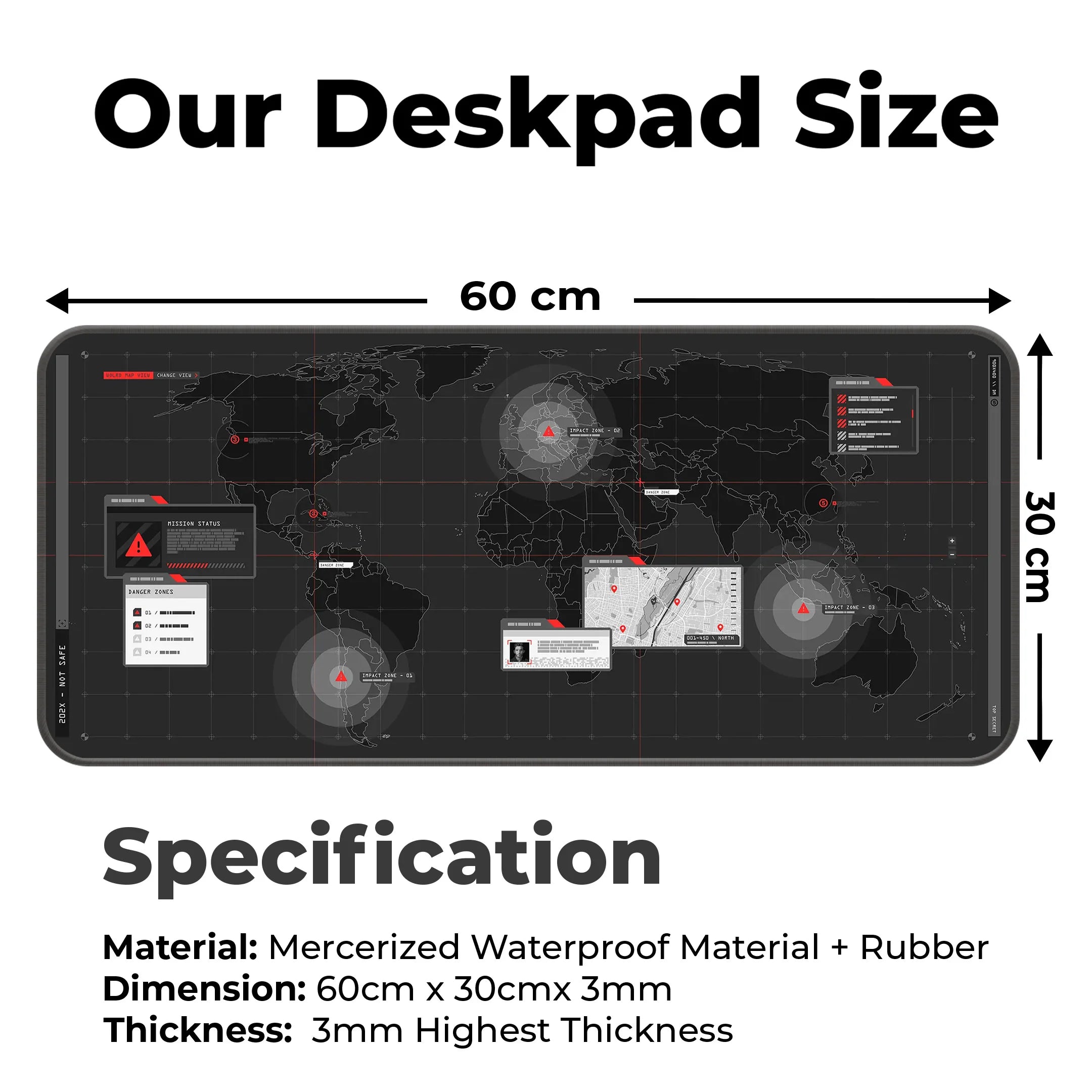 World Map Deskmat