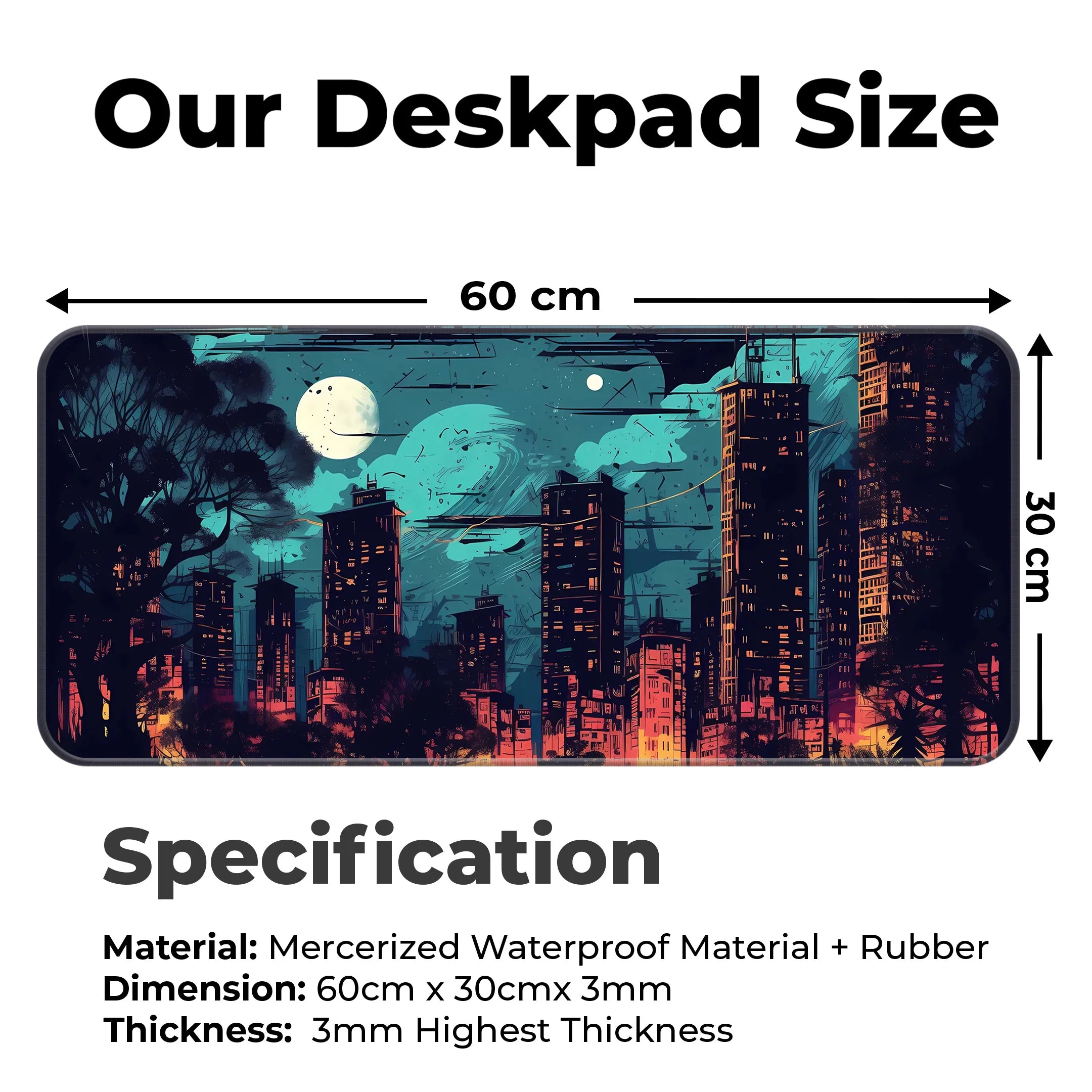 Night City Deskmat