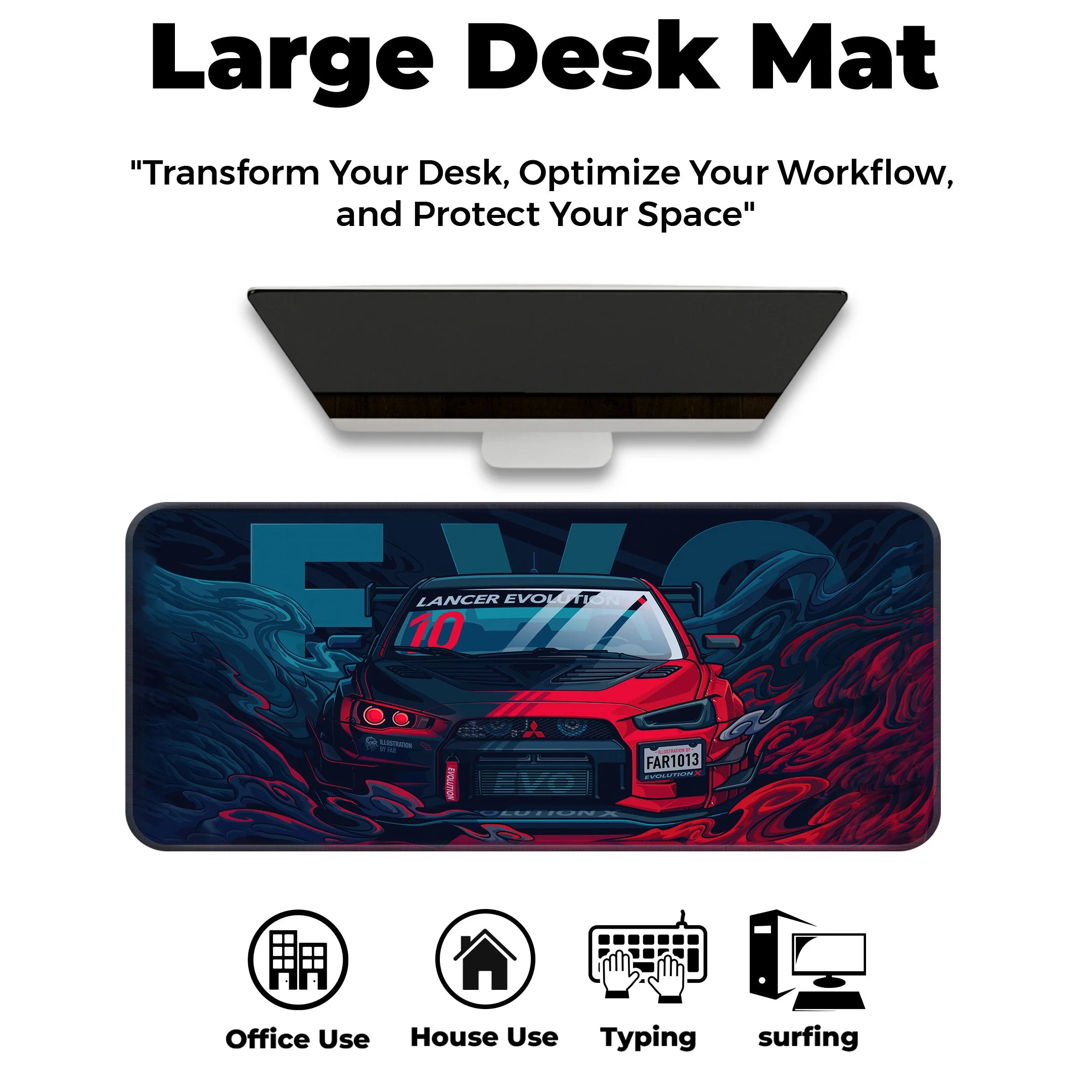 Mitsubishi Lancer Evolution Deskmat