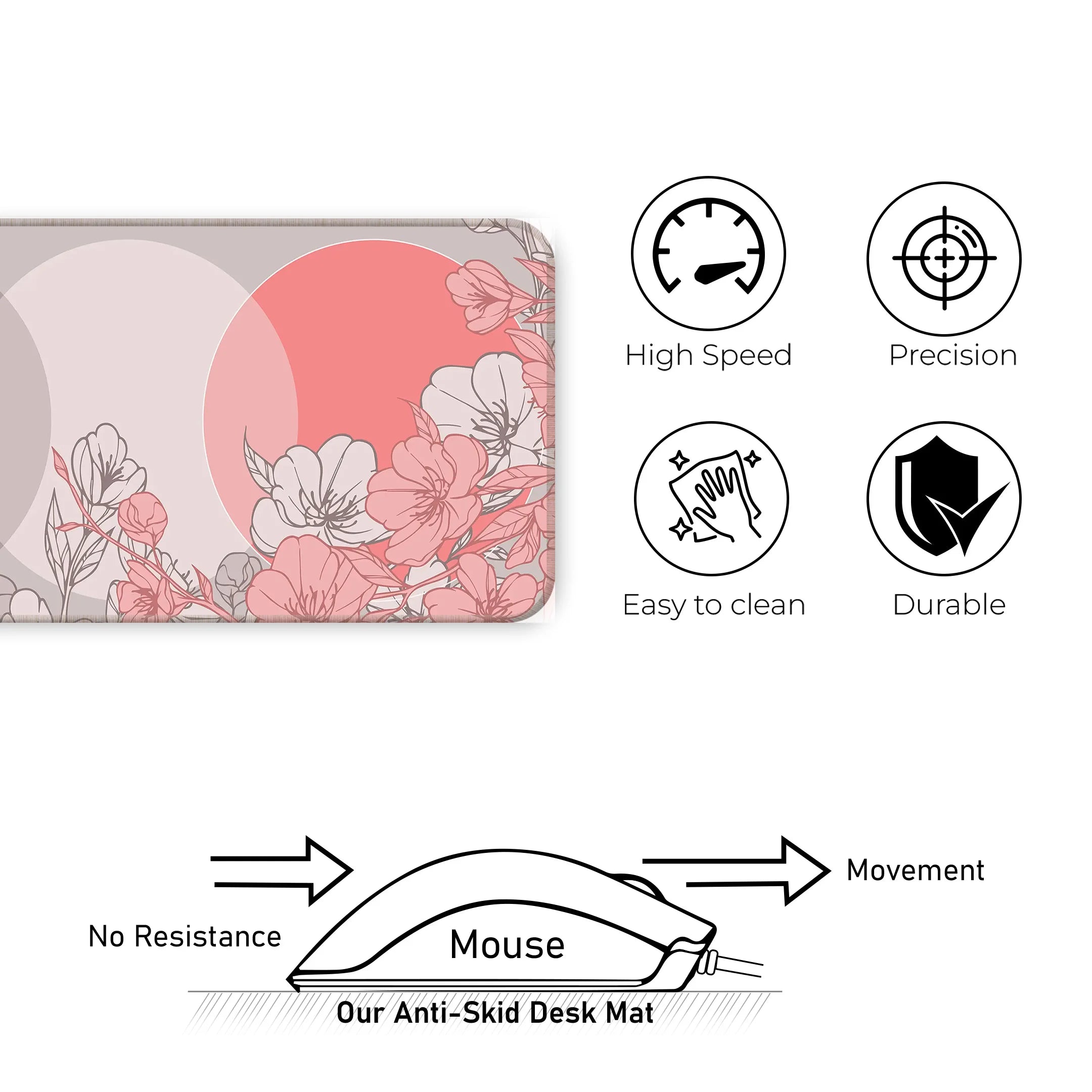 Sakura Circles Deskmat