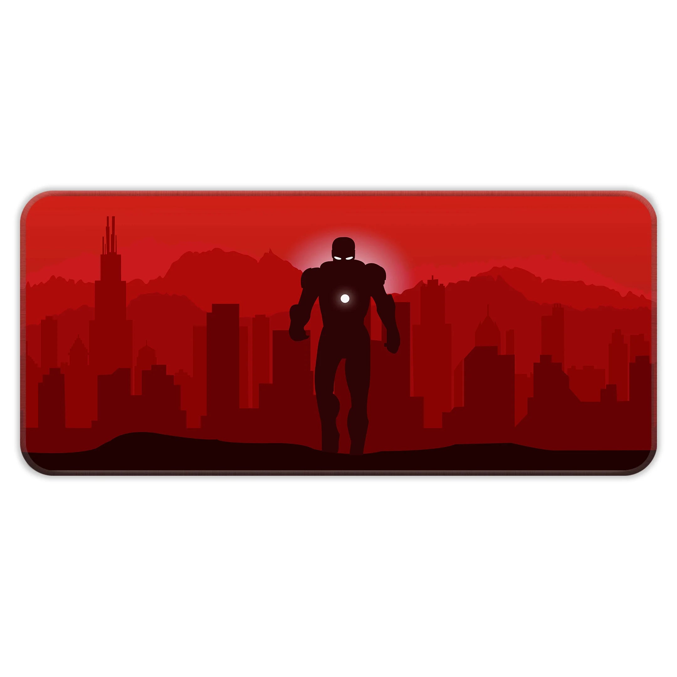 Iron Hero Minimalist Red  Deskmat