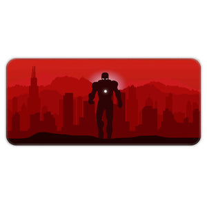 Iron Hero Minimalist Red  Deskmat