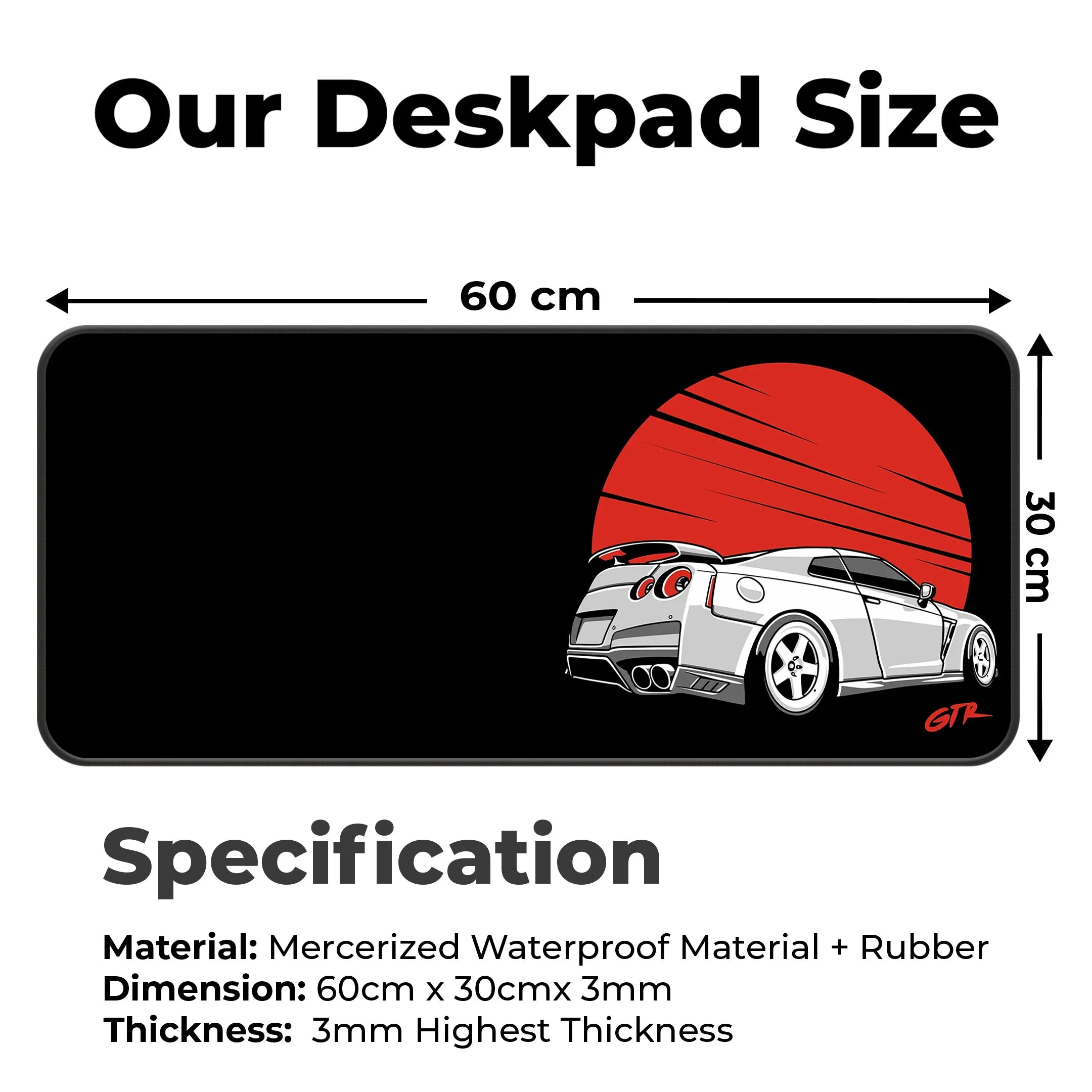 GTR Power Deskmat