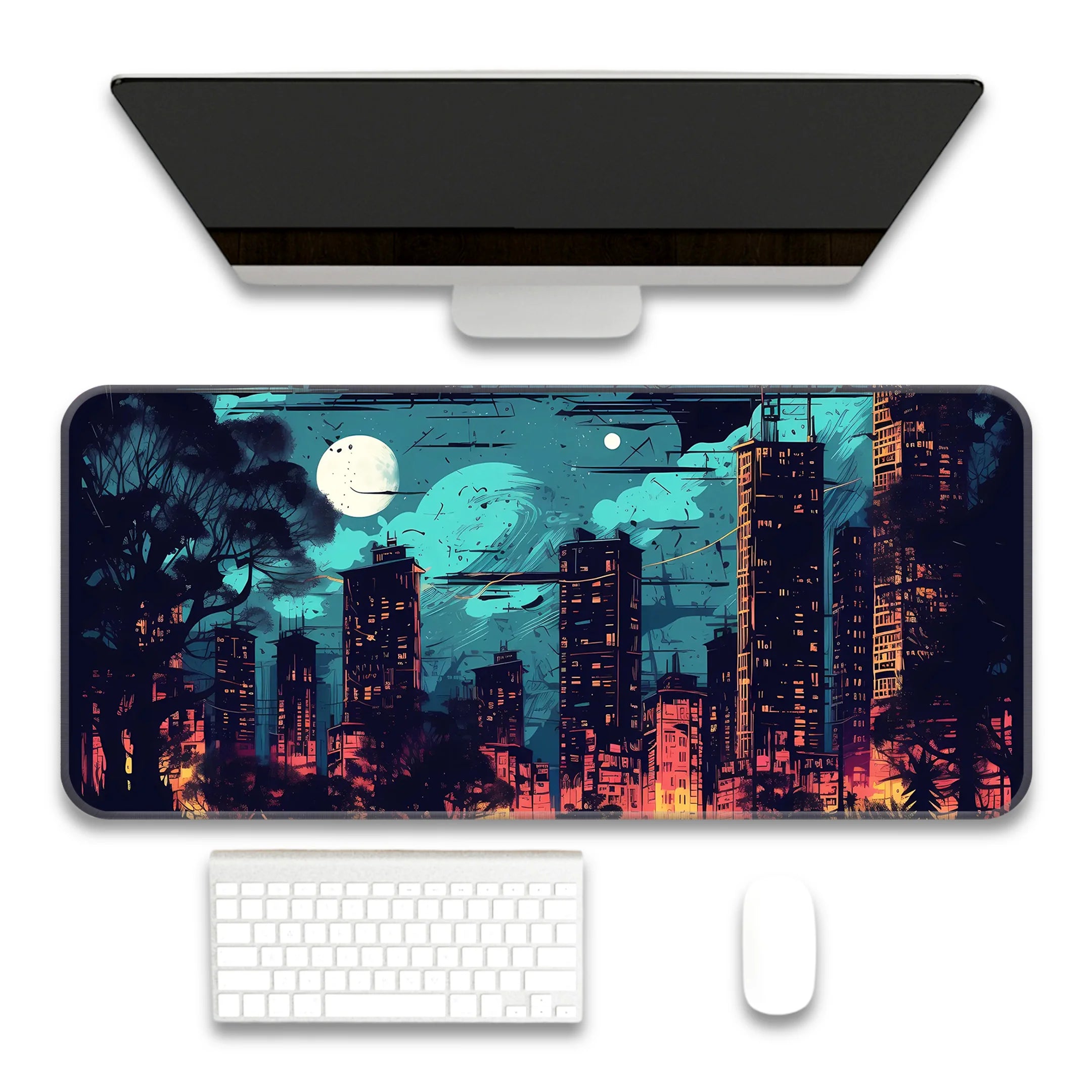 Night City Deskmat