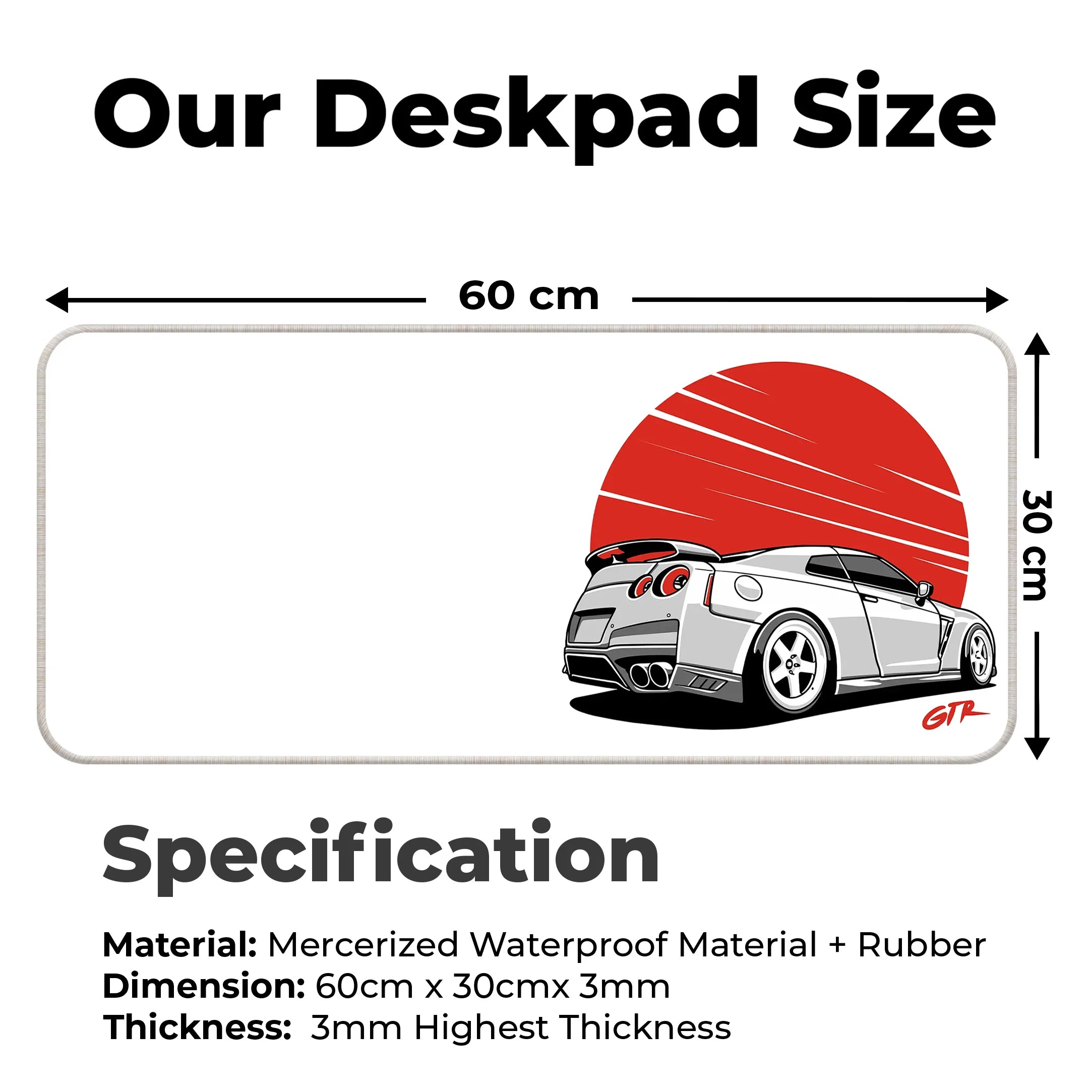 GTR Power Deskmat