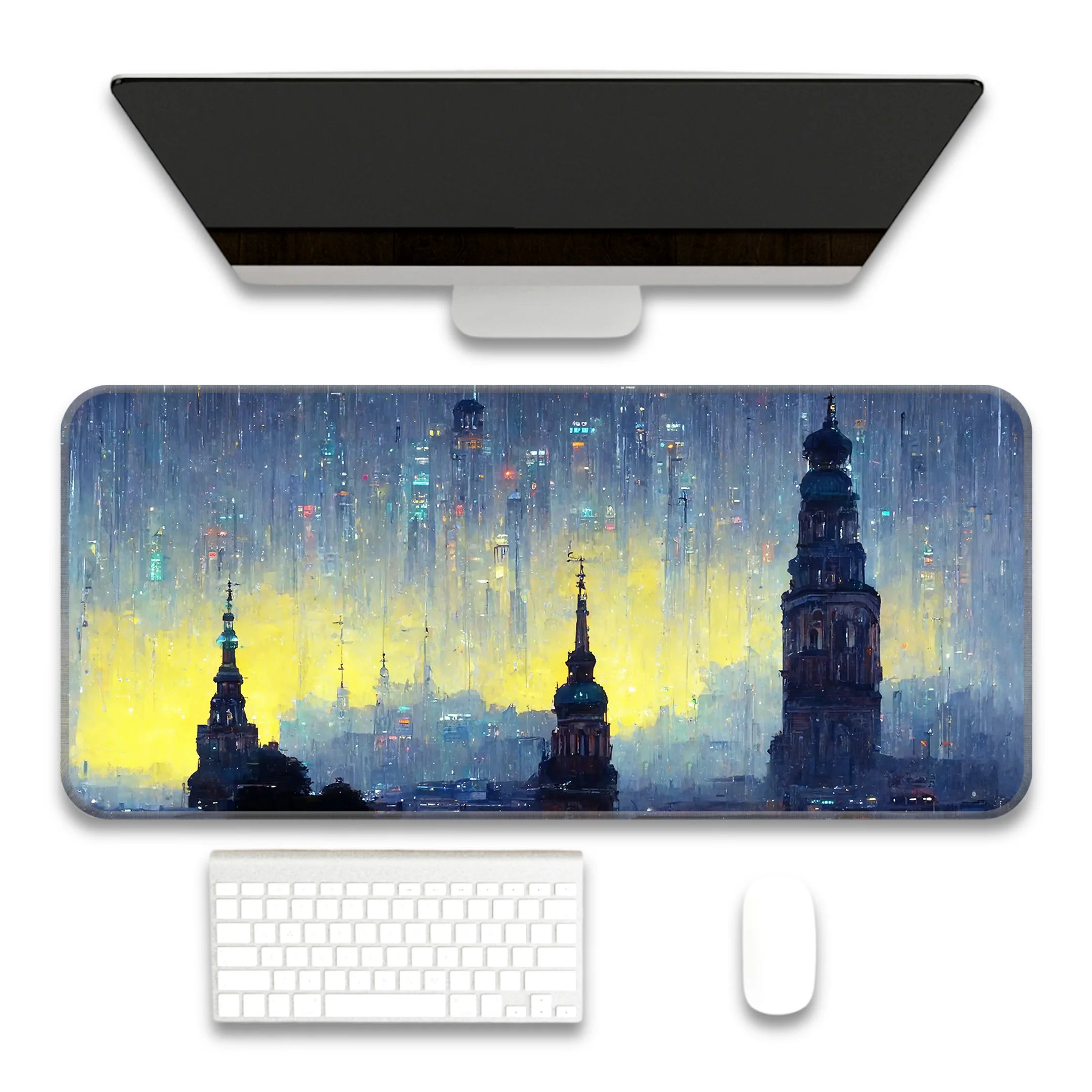 Night City Deskmat