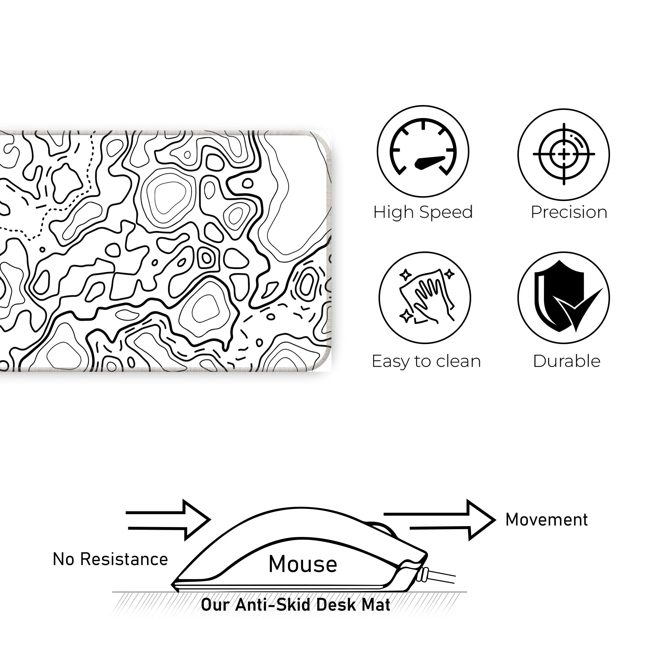 Contrast Design Deskmat