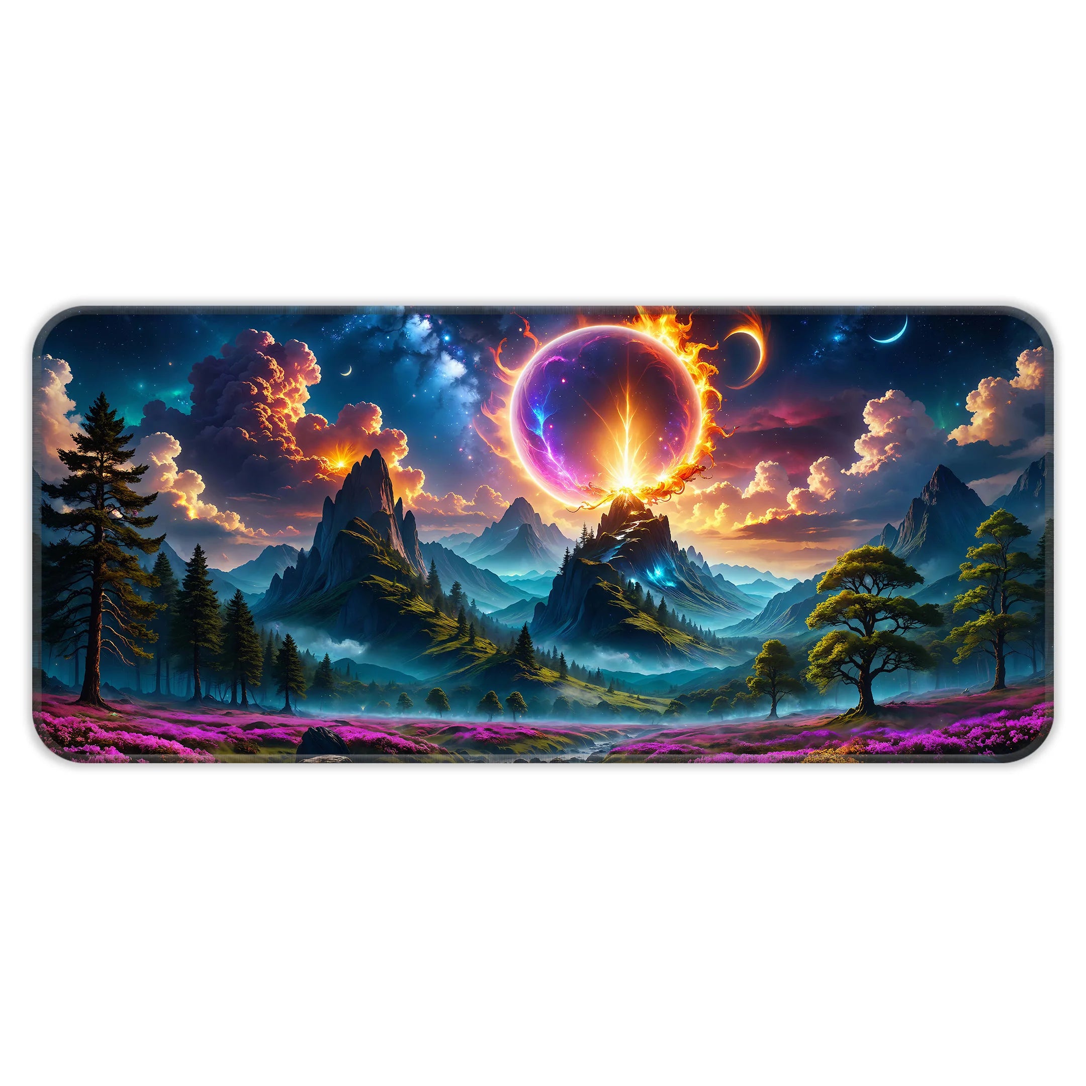 Cosmic Flames Fantasy Deskmat