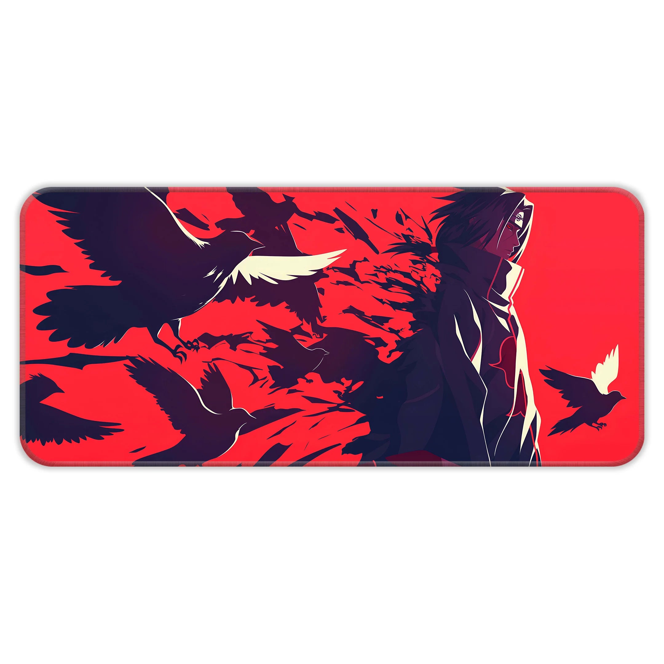 Itachi Uchiha Crow Silhouette Deskmat