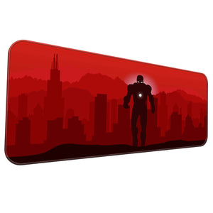 Iron Hero Minimalist Red  Deskmat