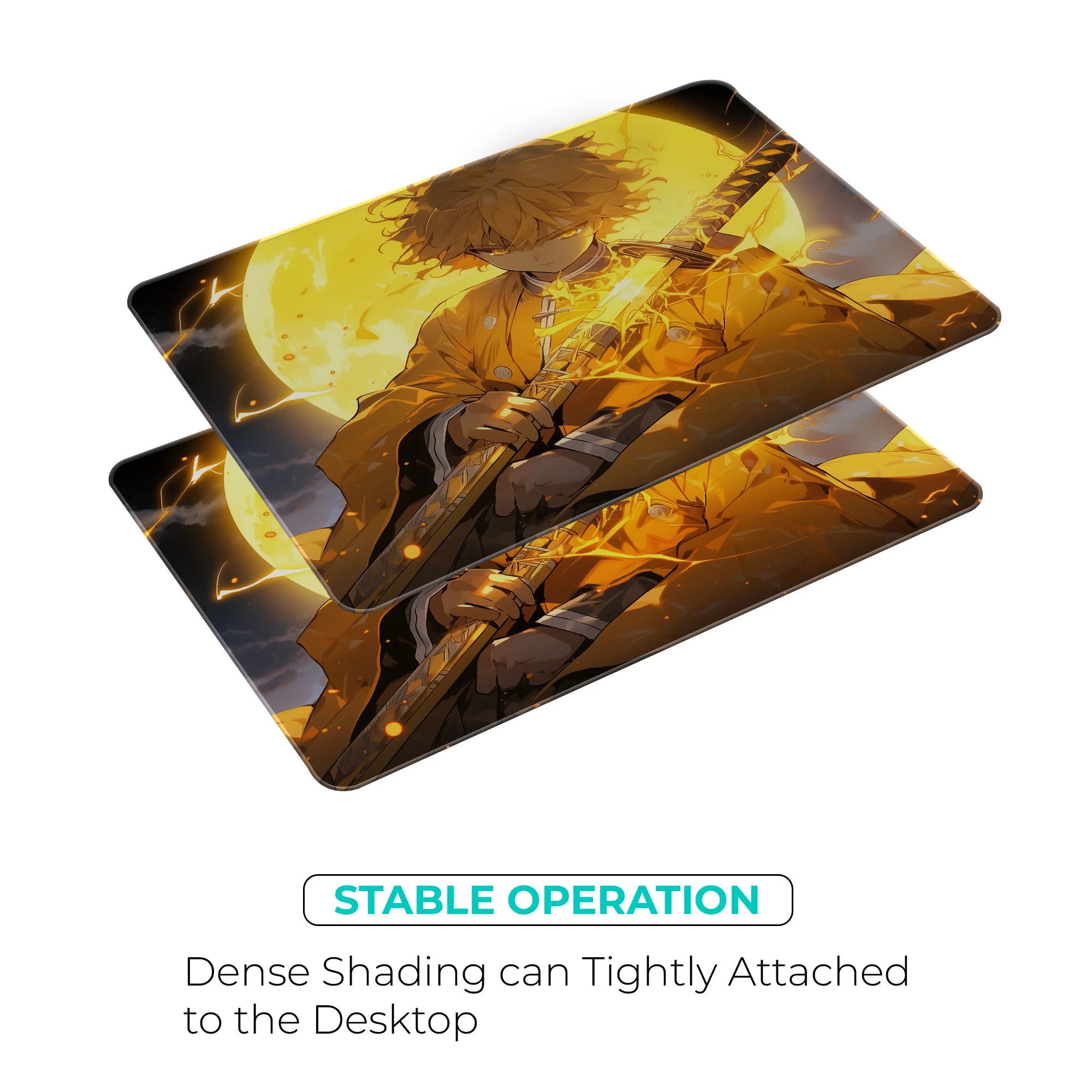 Zenitsu Agatsuma Lightning Blade – Demon Slayer Anime Gaming Mousepad