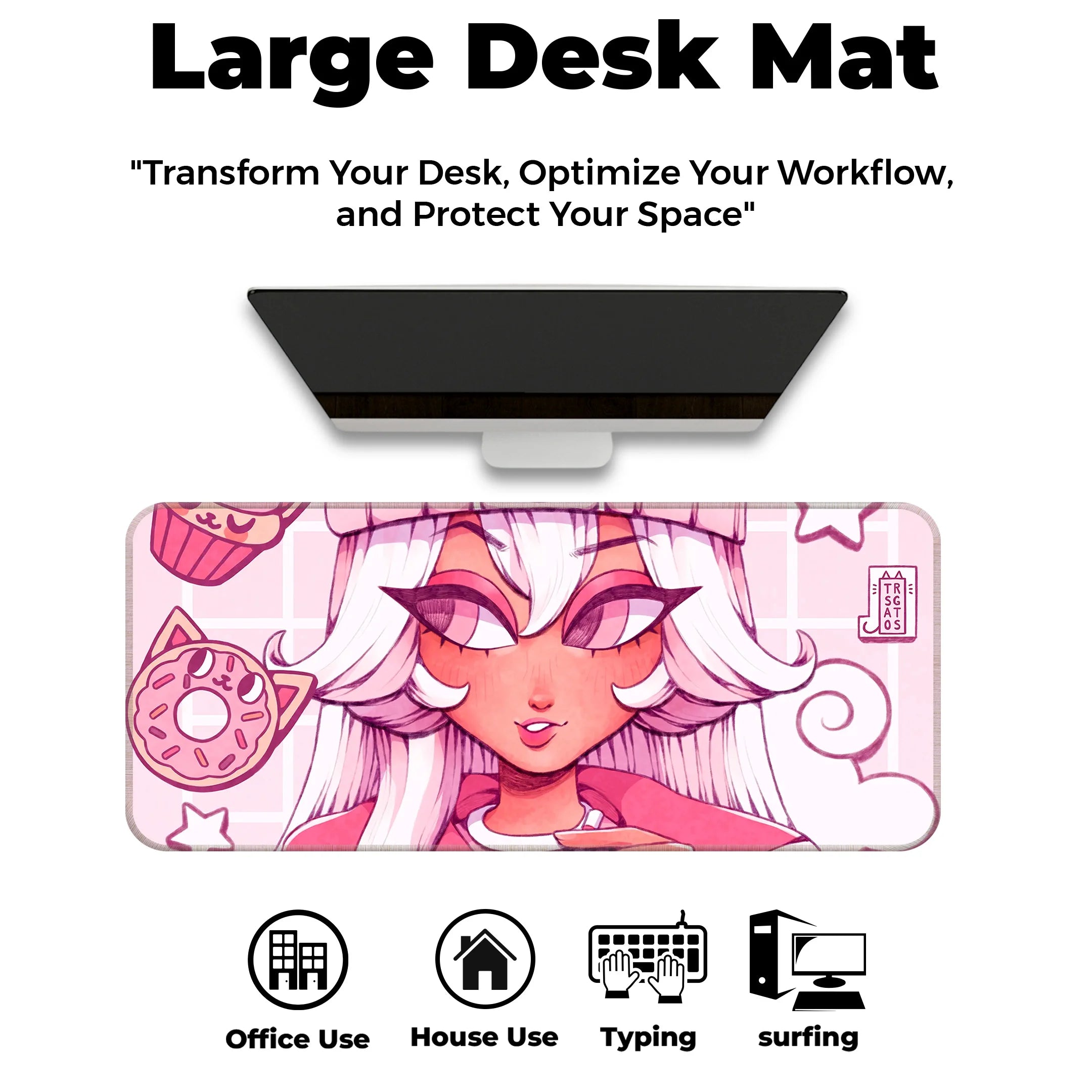 Kawai Fashion Girl Deskmat