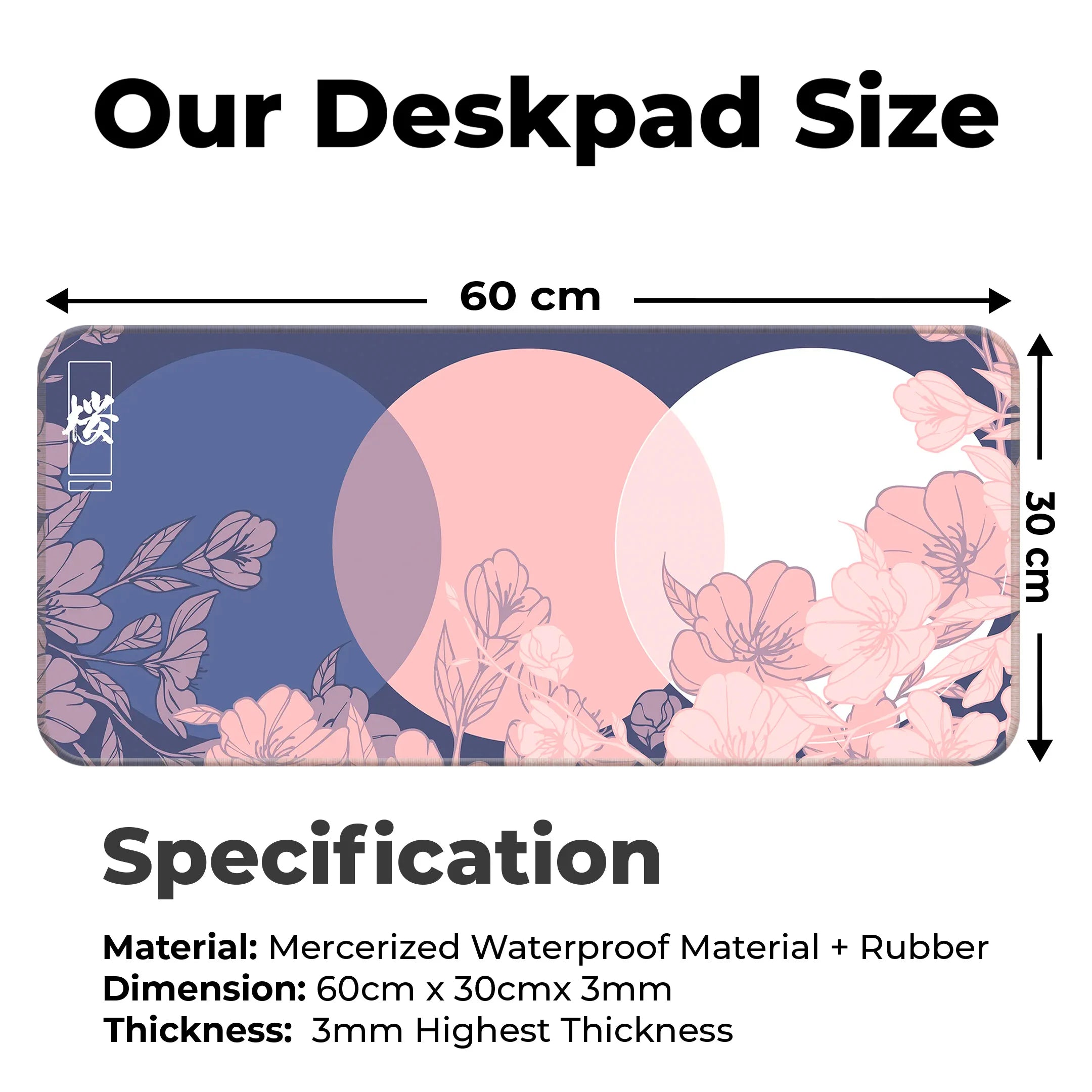 Sakura Circles Deskmat